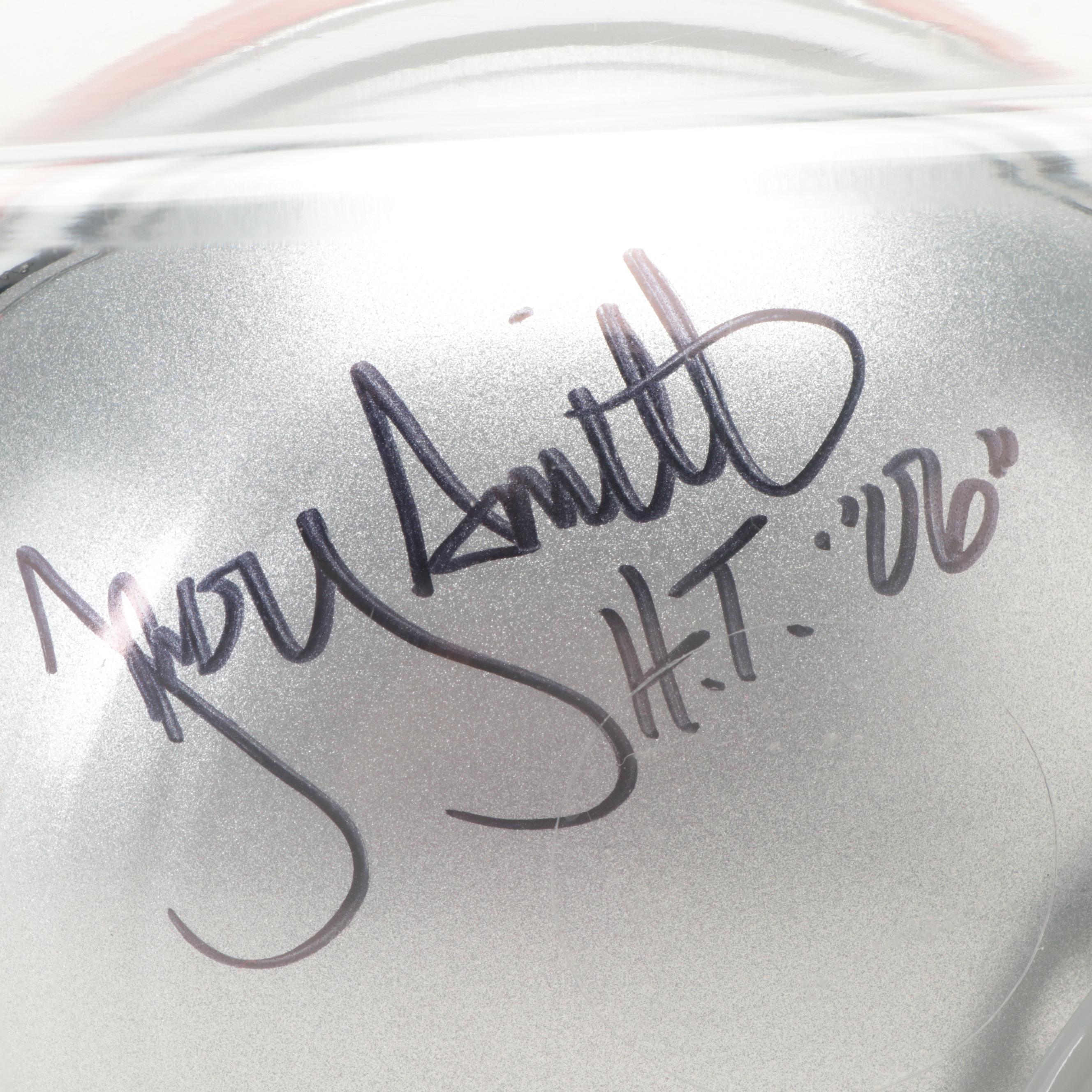 Ohio State University Buckeyes Troy Smith Signed Riddell Mini Football Helmet