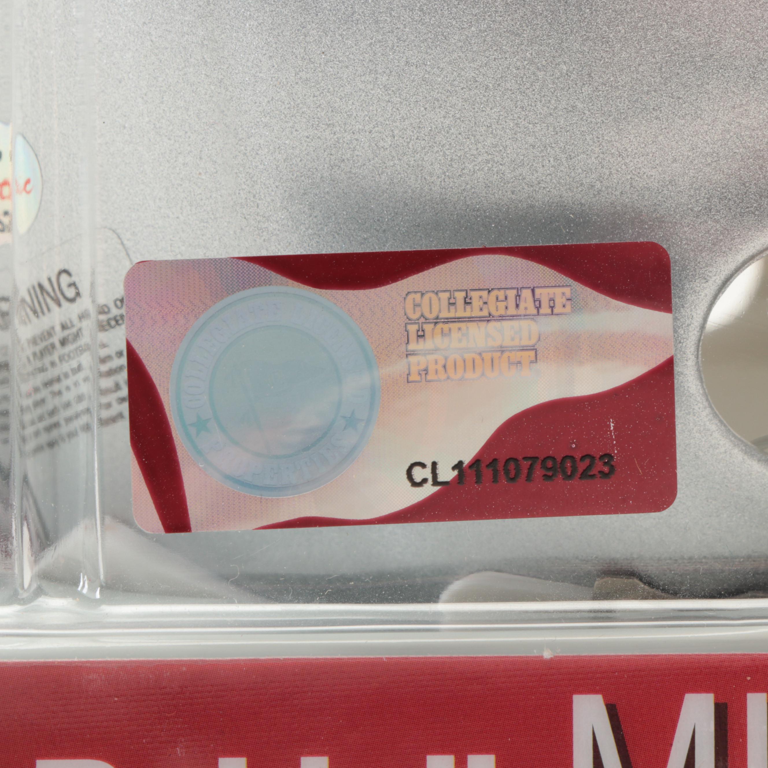 Ohio State University Buckeyes Troy Smith Signed Riddell Mini Football Helmet