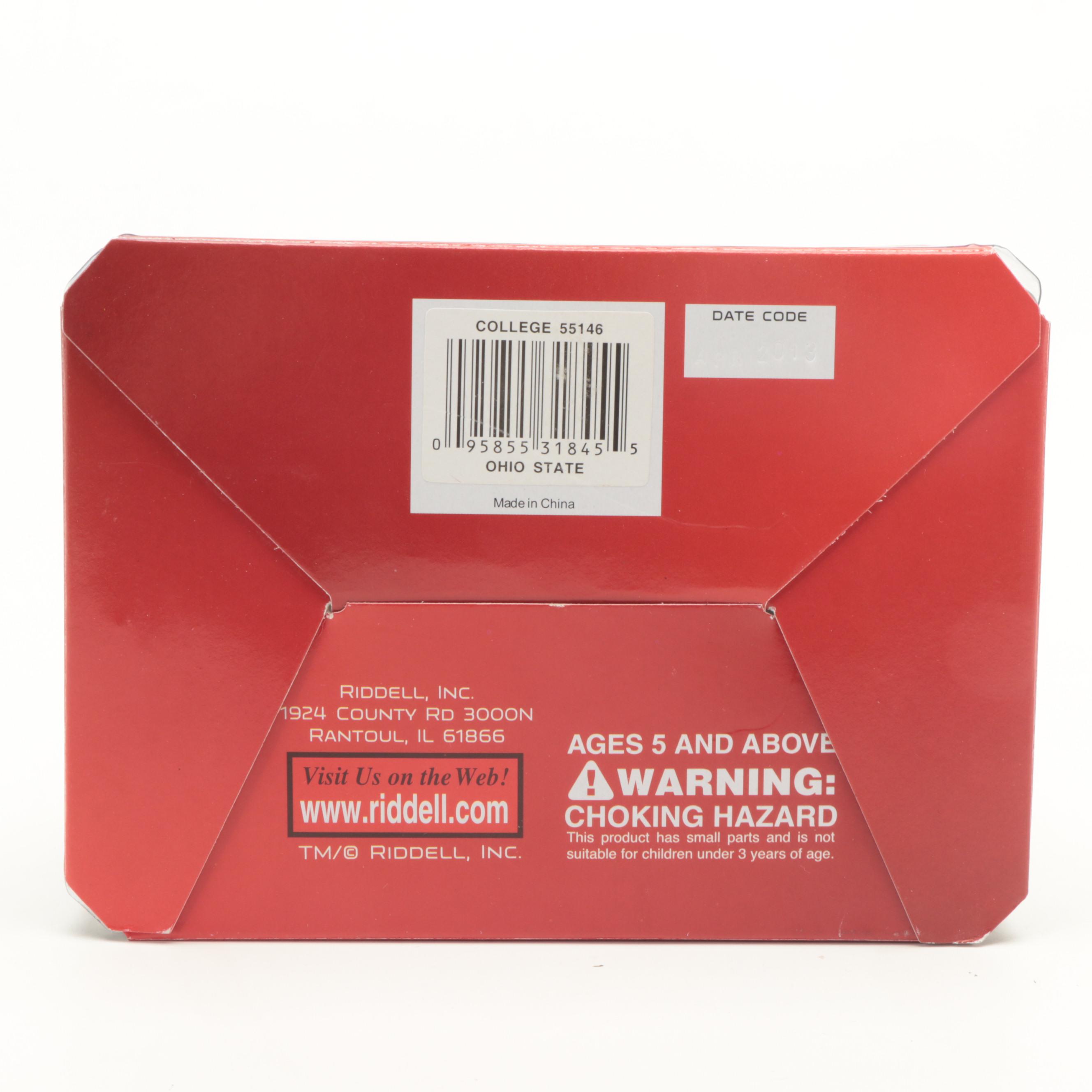 Ohio State University Buckeyes Troy Smith Signed Riddell Mini Football Helmet