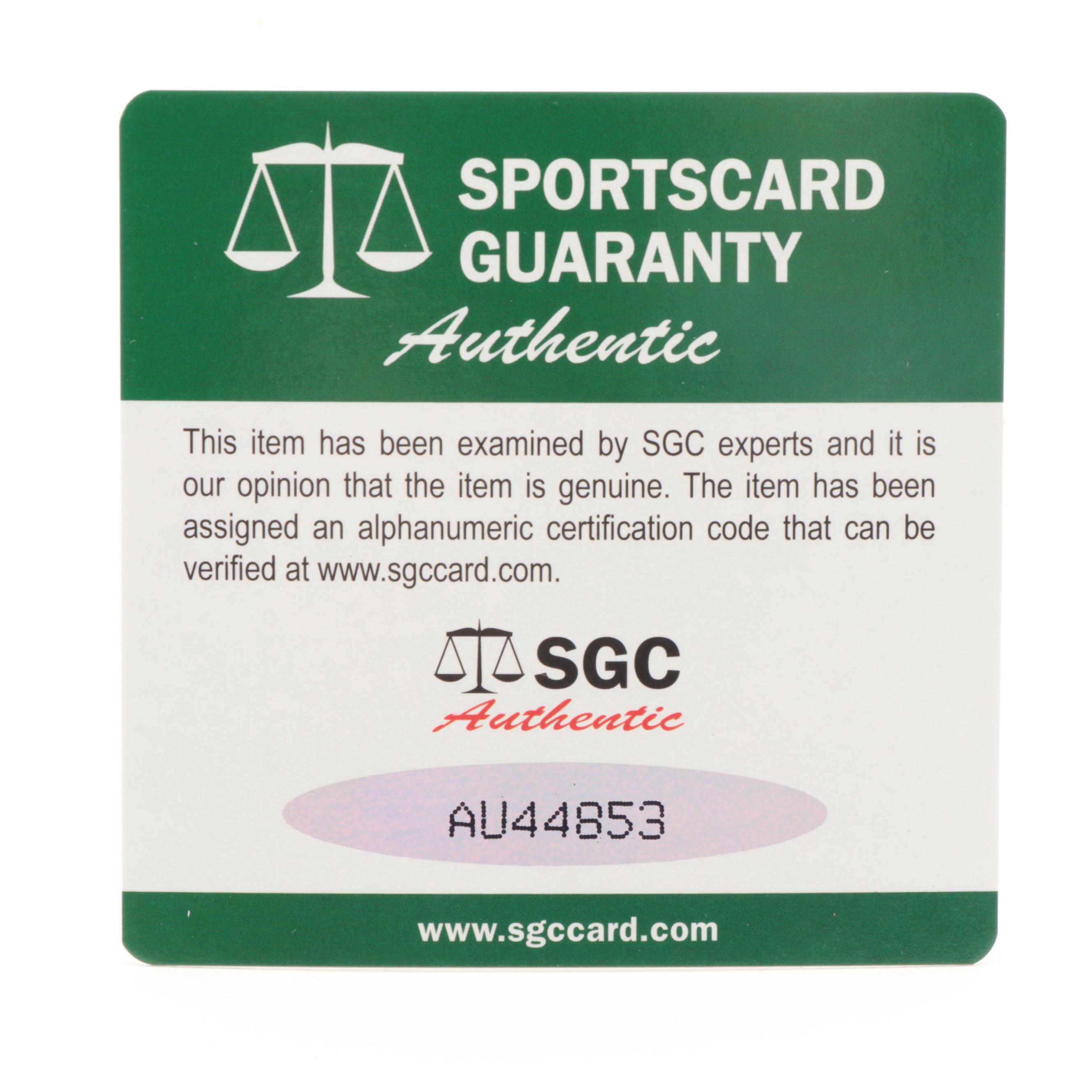 Ohio State University Buckeyes Troy Smith Signed Riddell Mini Football Helmet