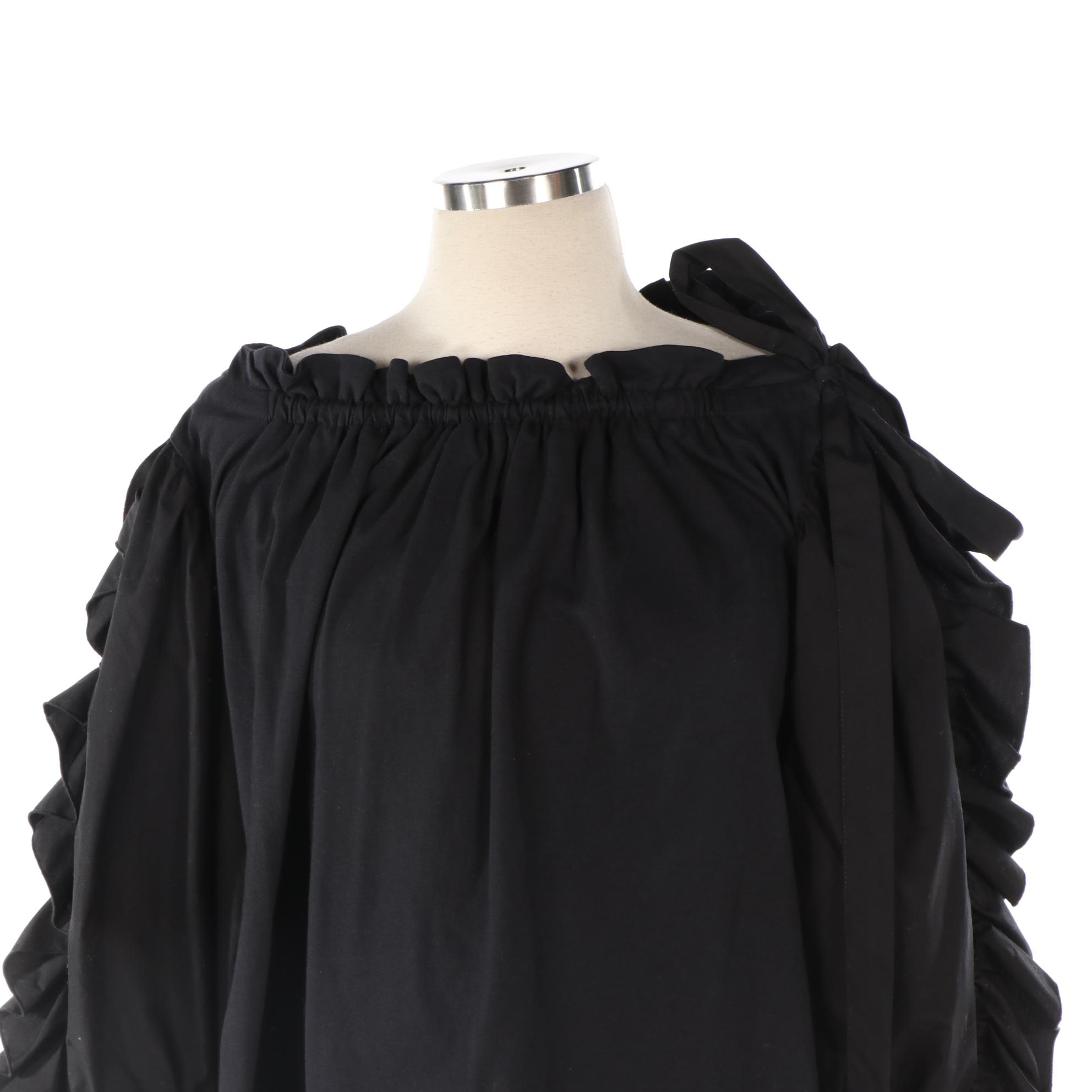 See by Chloé Ruffle Top with Shoulder Tie