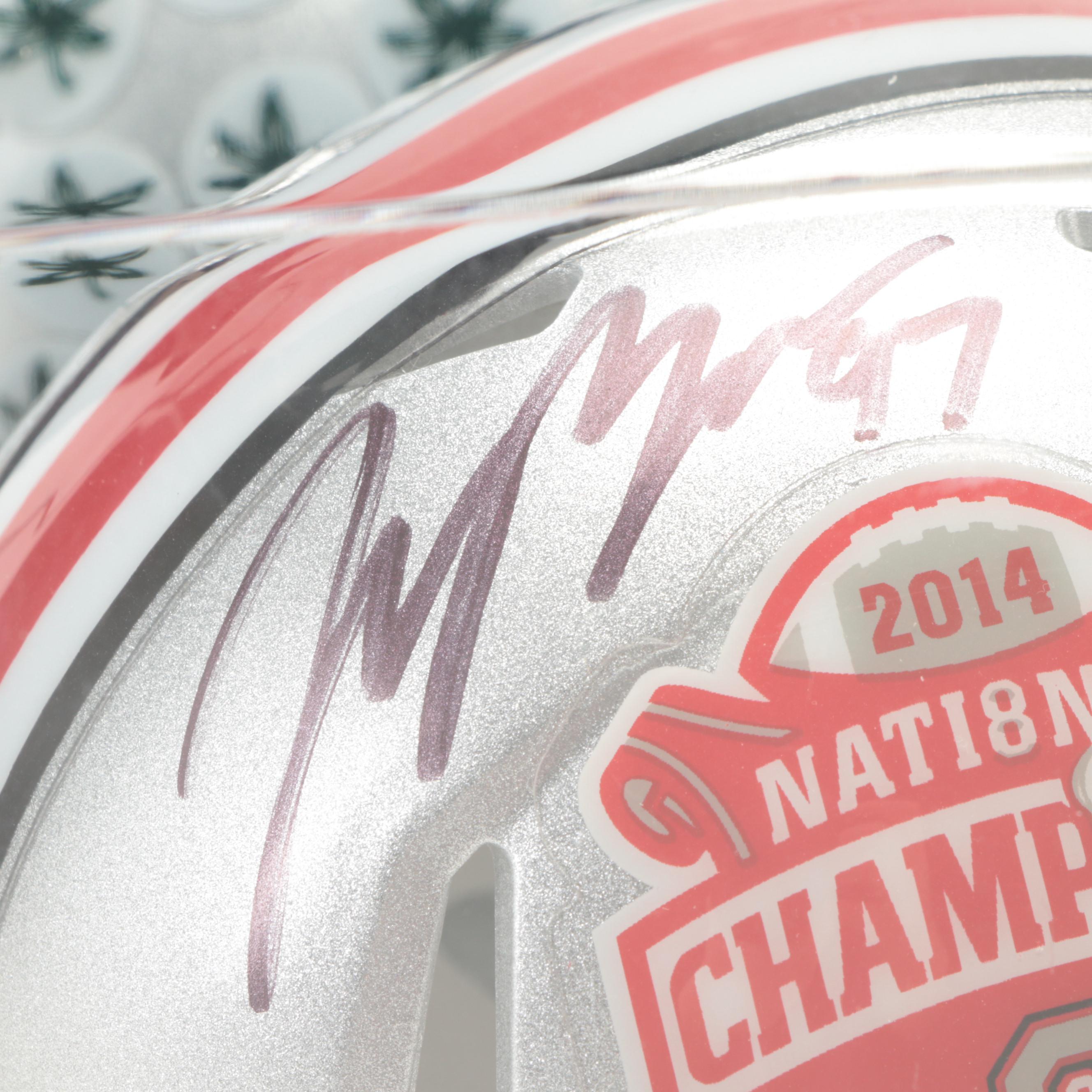 Ohio State 2014 National Champions Joey Bosa Signed Riddell Mini Football Helmet