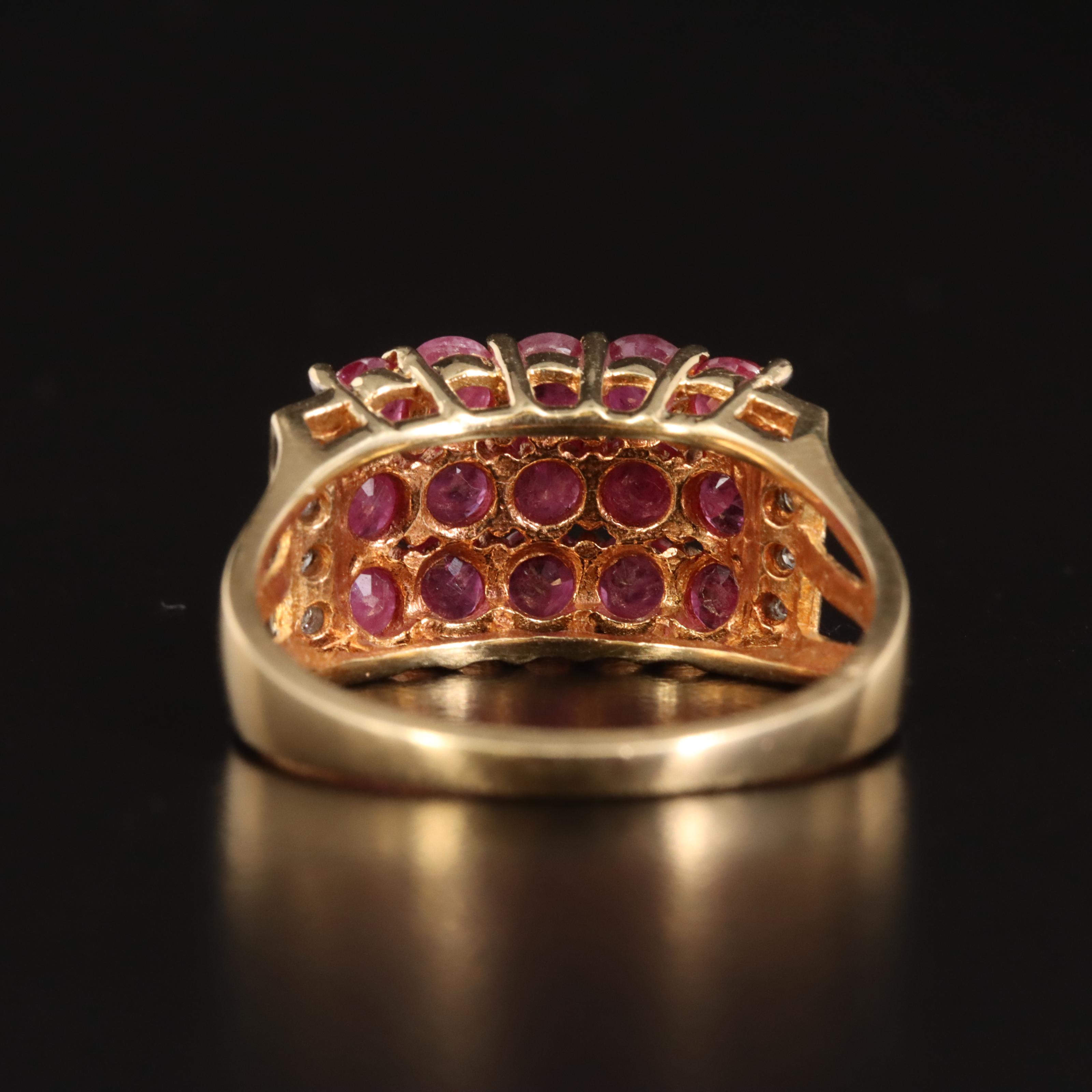 14K Ruby and Diamond Ring