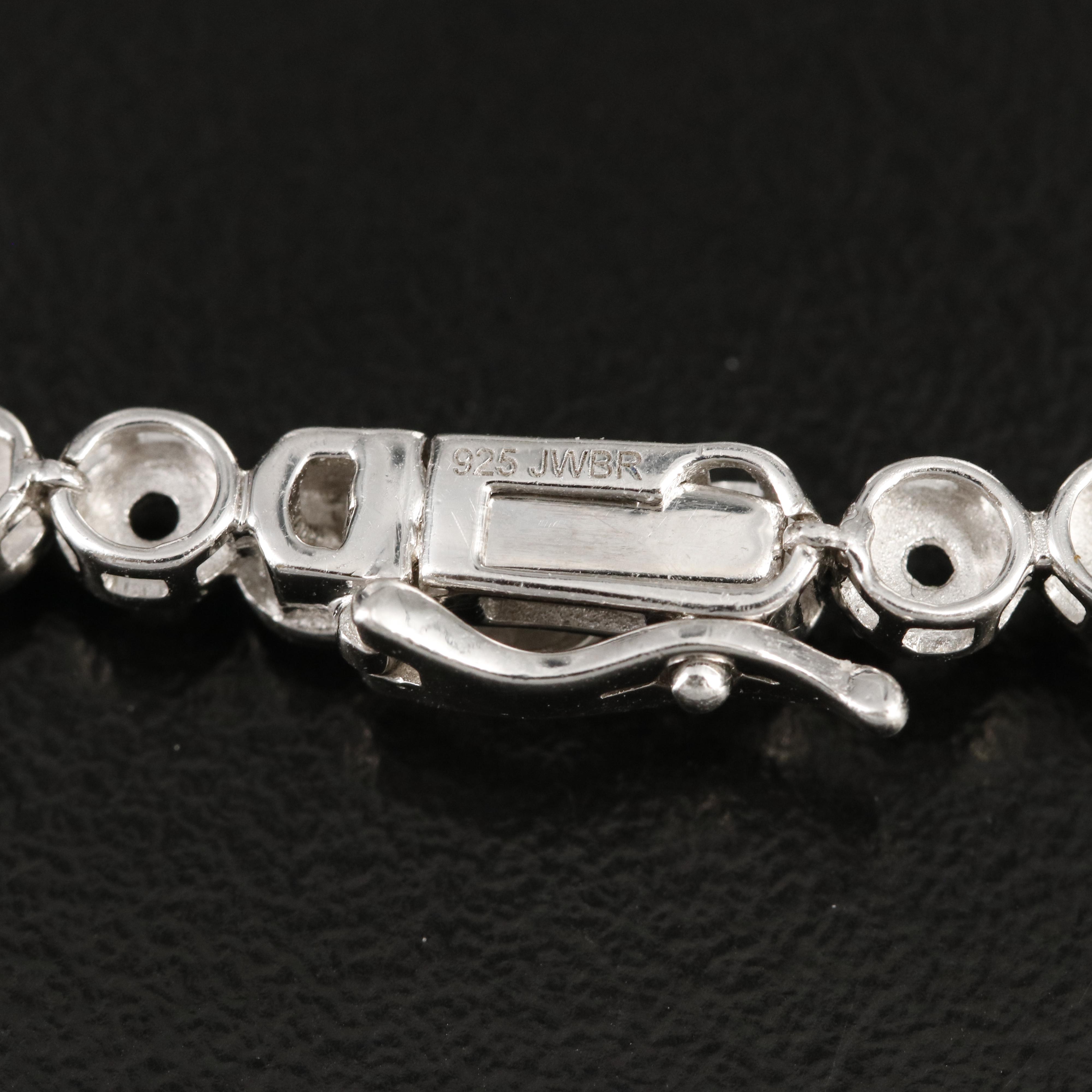 Sterling 1.04 CTW Diamond Graduating Necklace