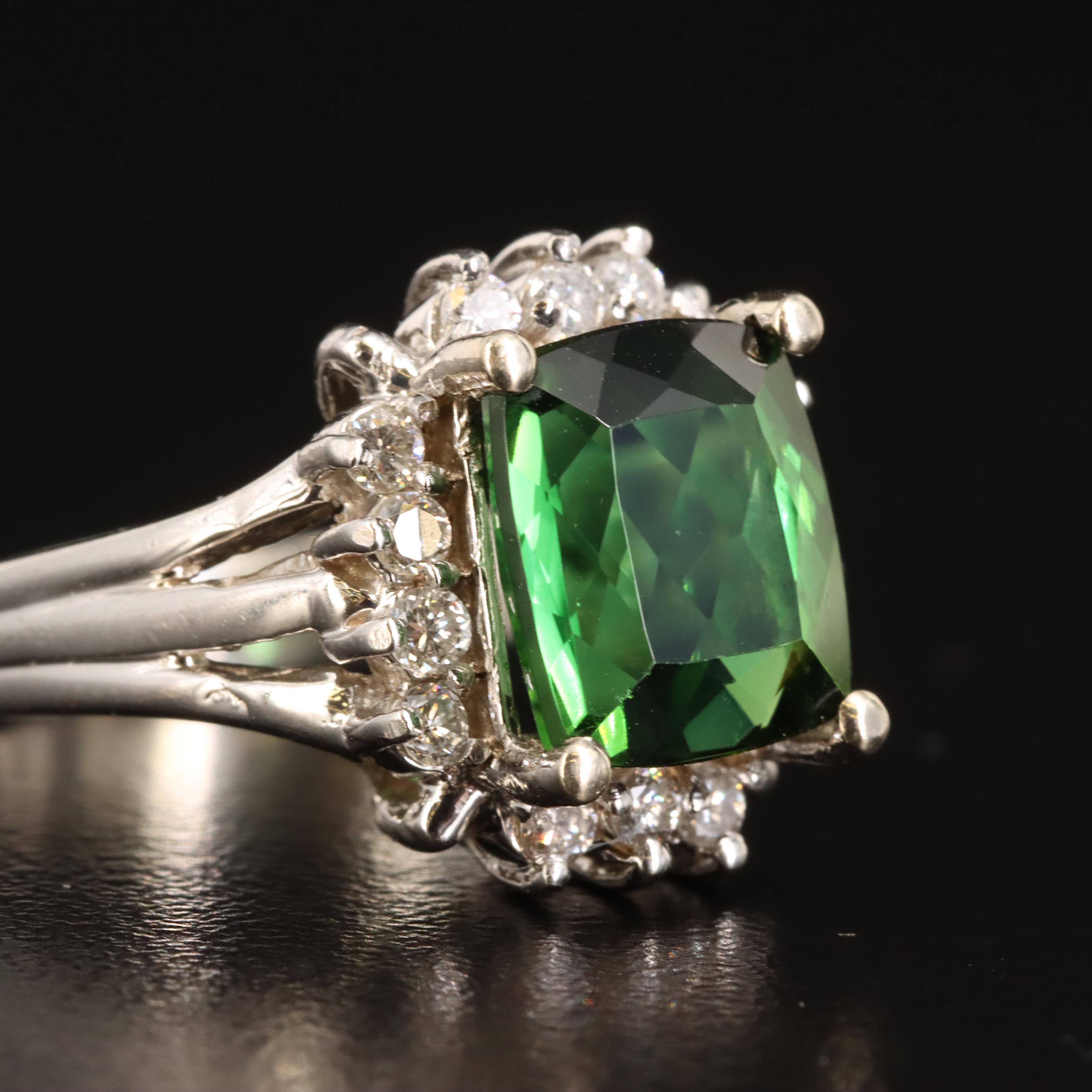 14K Tourmaline and Diamond Ring