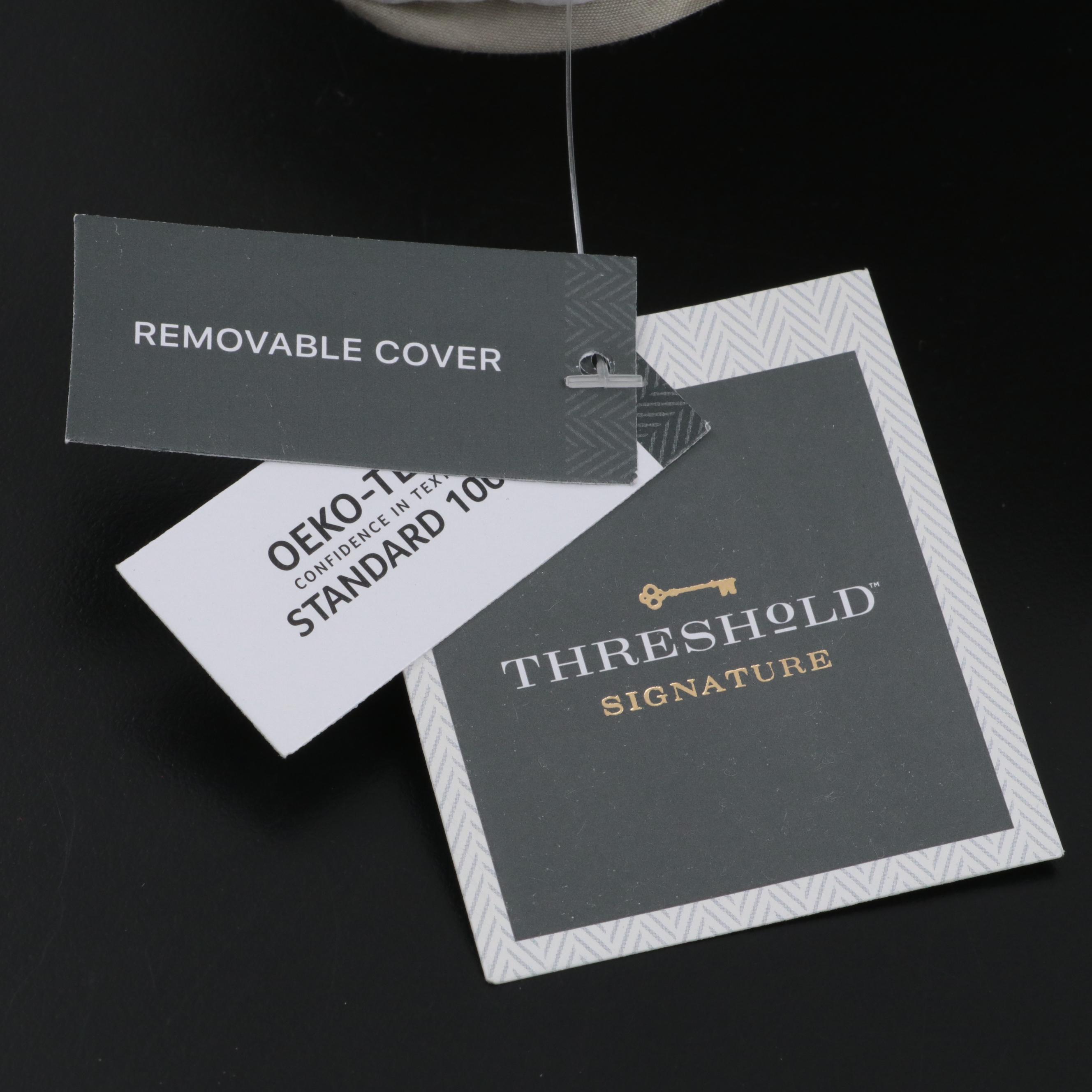 Pair of Threshold Signature Birch Border Euro Bed Pillows