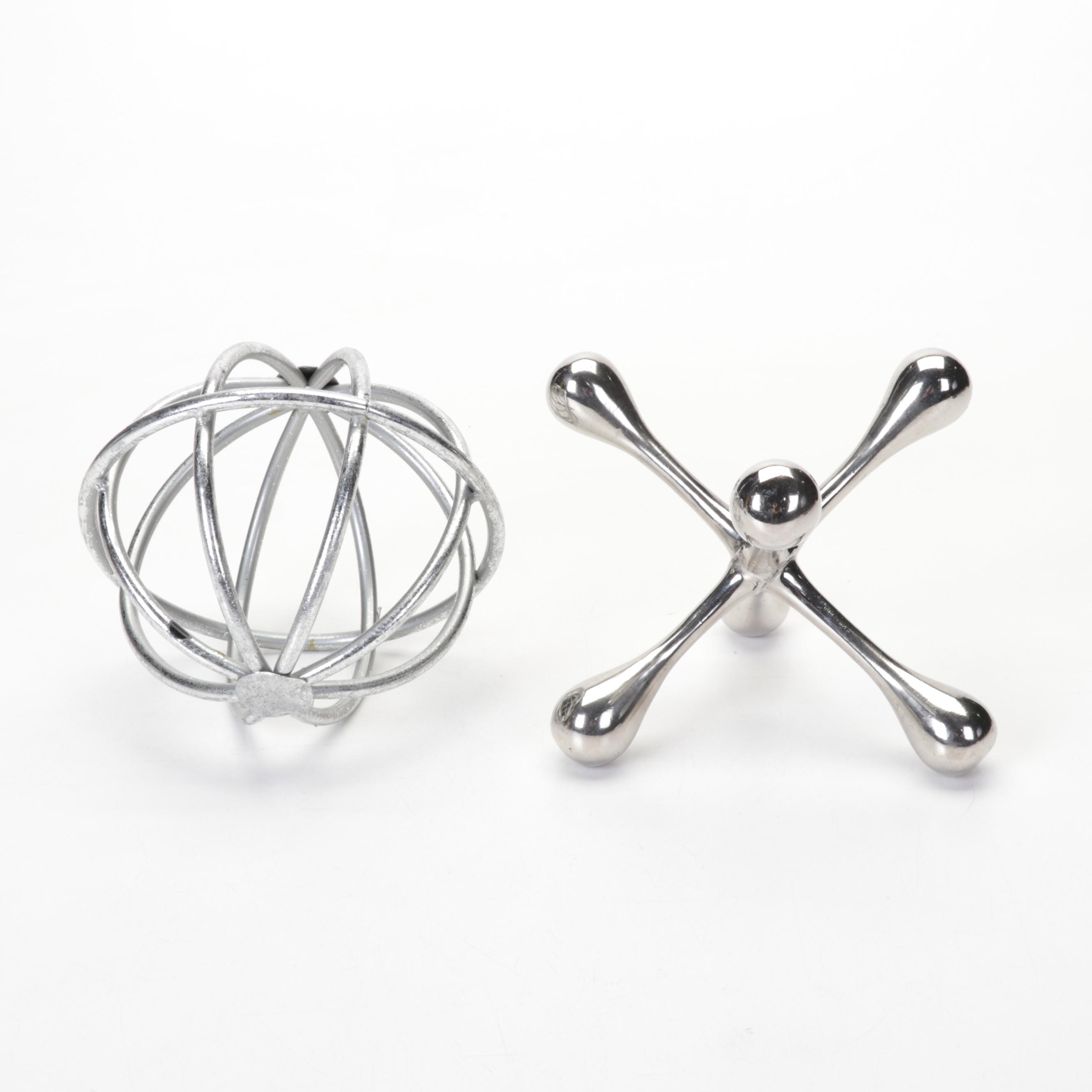 L.E. Smith Amethyst Glass Swung Vase, Pitcher, Metal Birch Bark Vase, More Décor