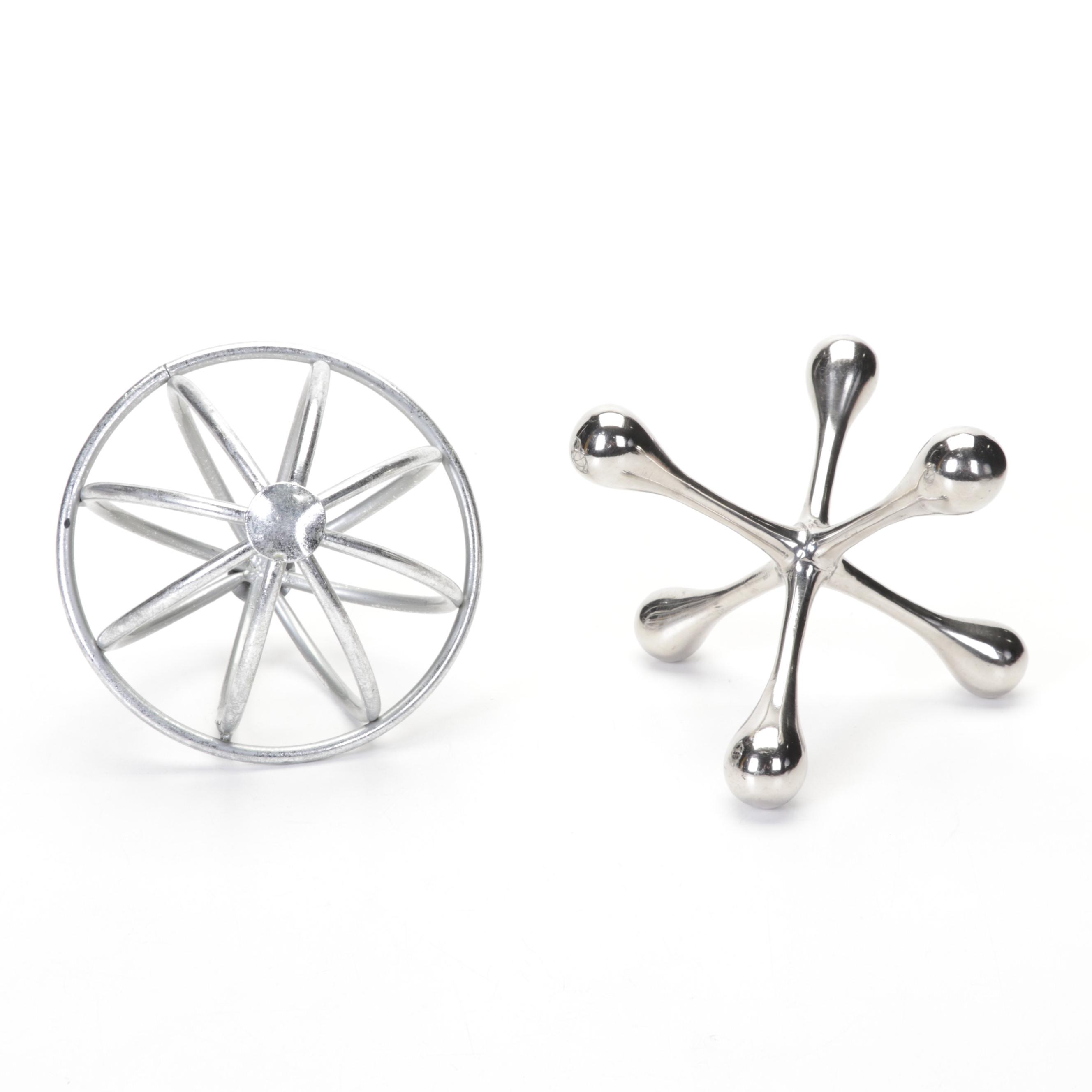 L.E. Smith Amethyst Glass Swung Vase, Pitcher, Metal Birch Bark Vase, More Décor