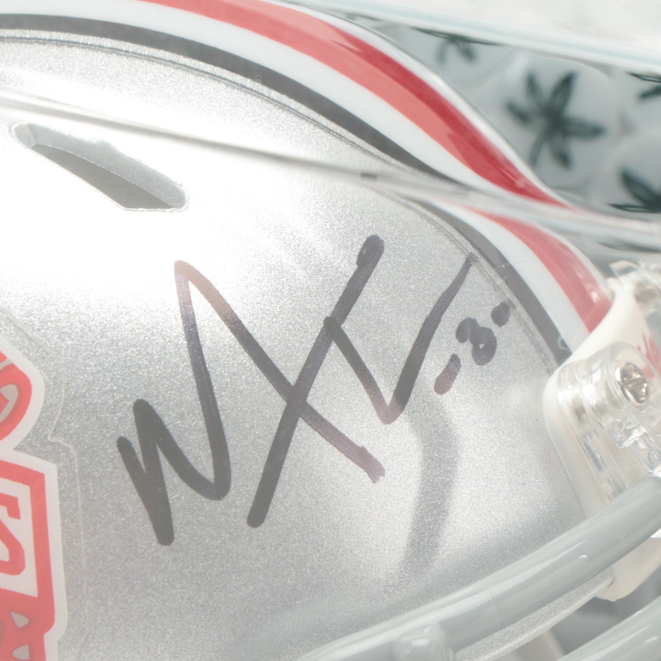Ohio State 2014 National Champions Michael Thomas Signed Mini Football Helmet