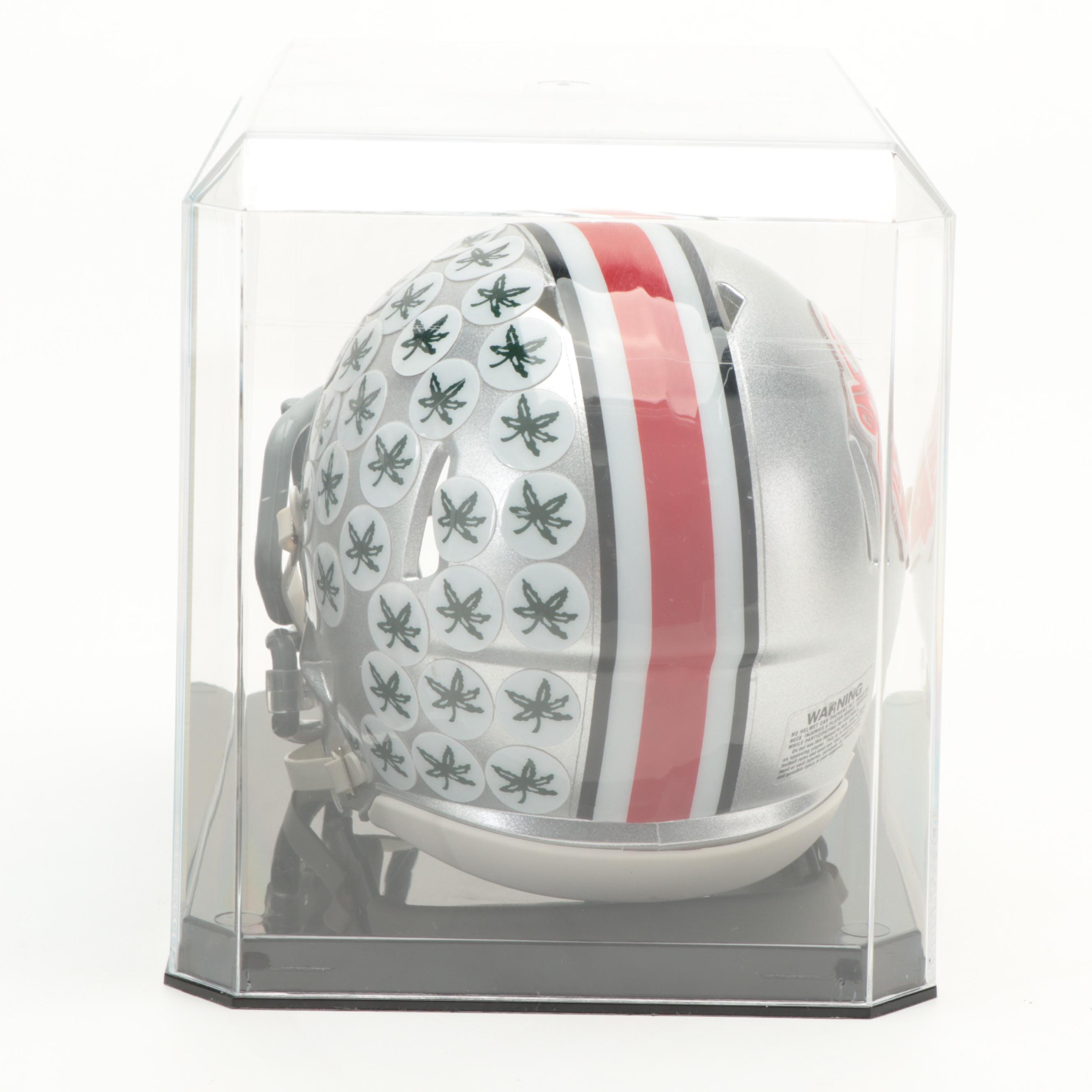 Ohio State 2014 National Champions Michael Thomas Signed Mini Football Helmet