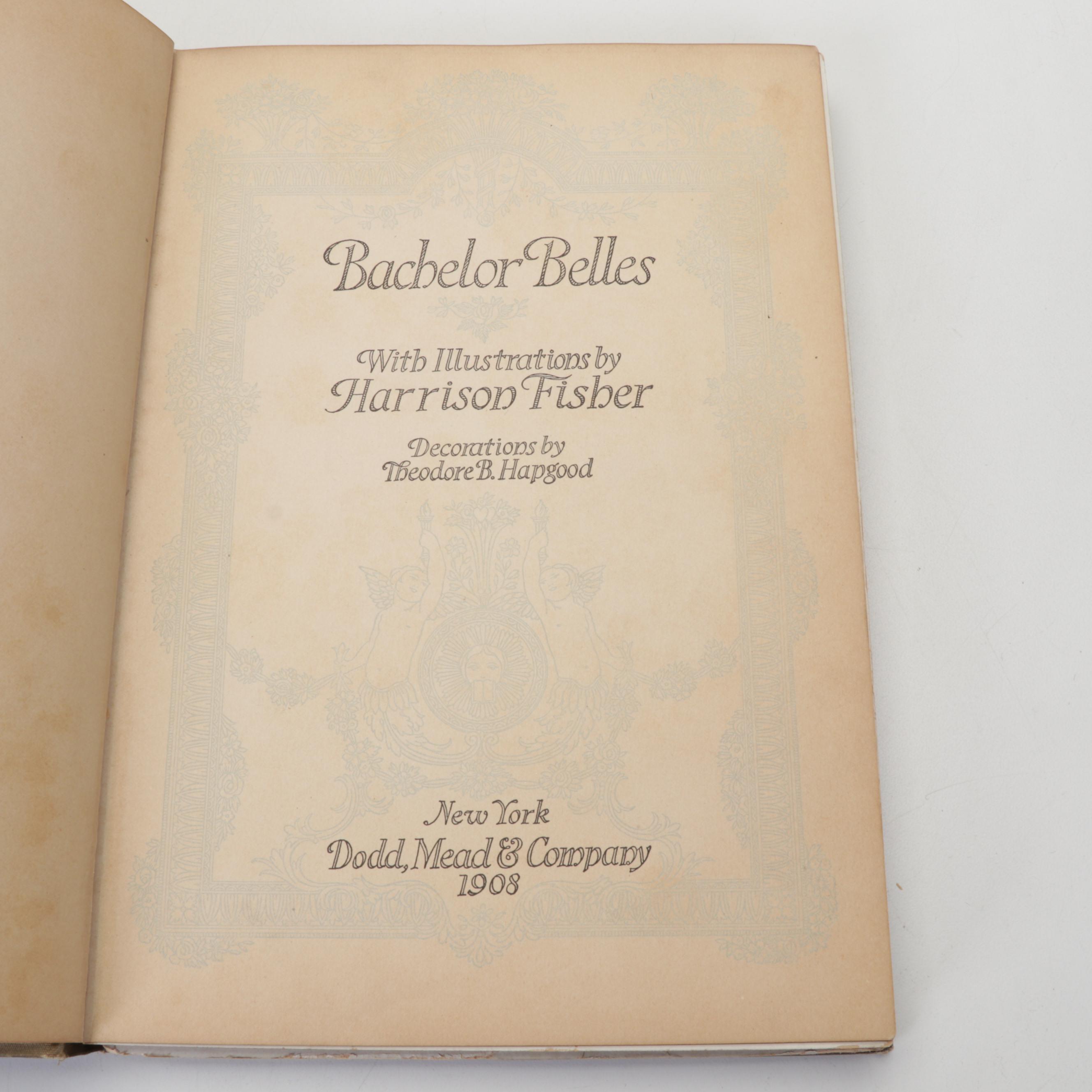 "Bachelor Belles" by Harrison Fisher With Copy Painting After Fisher, 1908