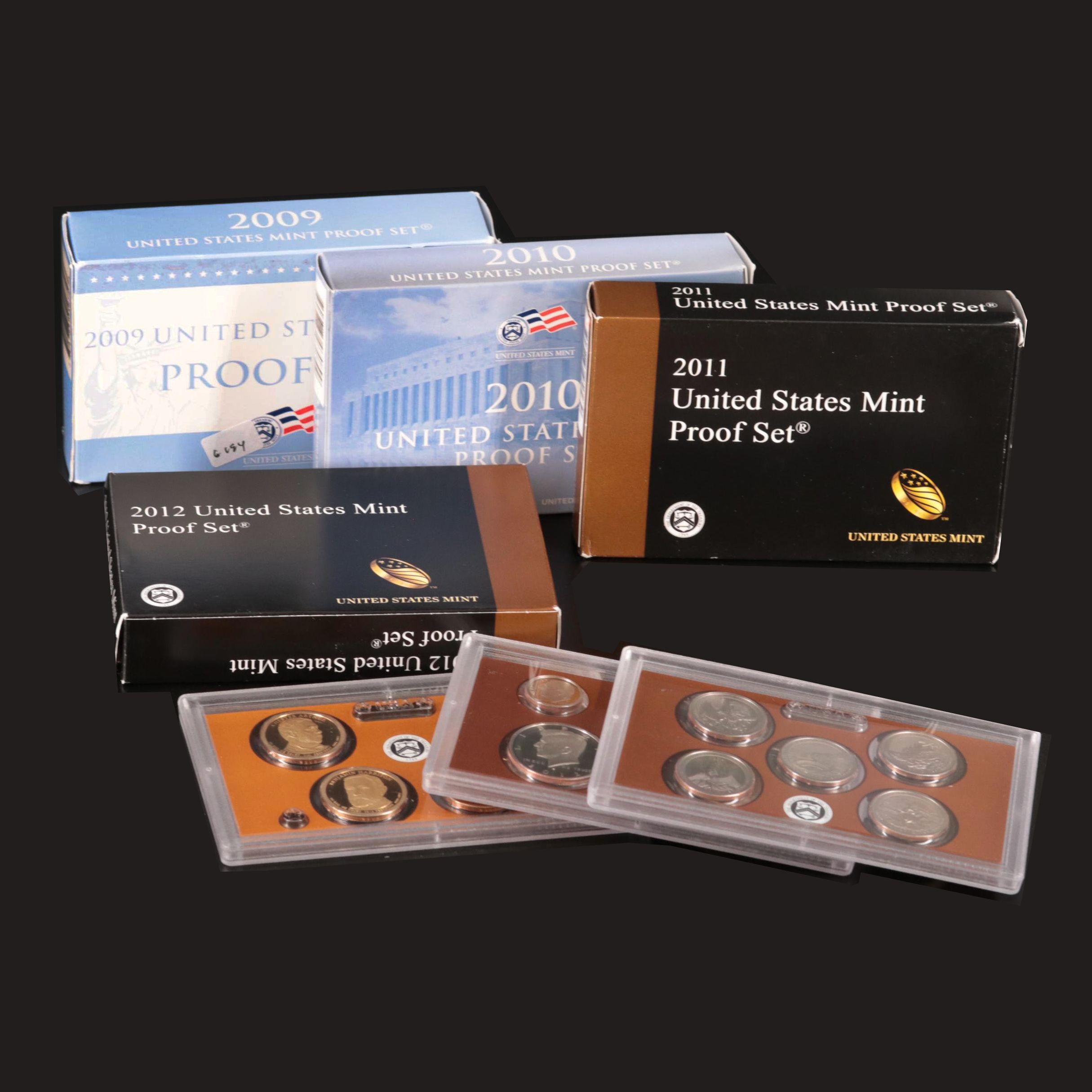 Four U.S. Mint Proof Sets