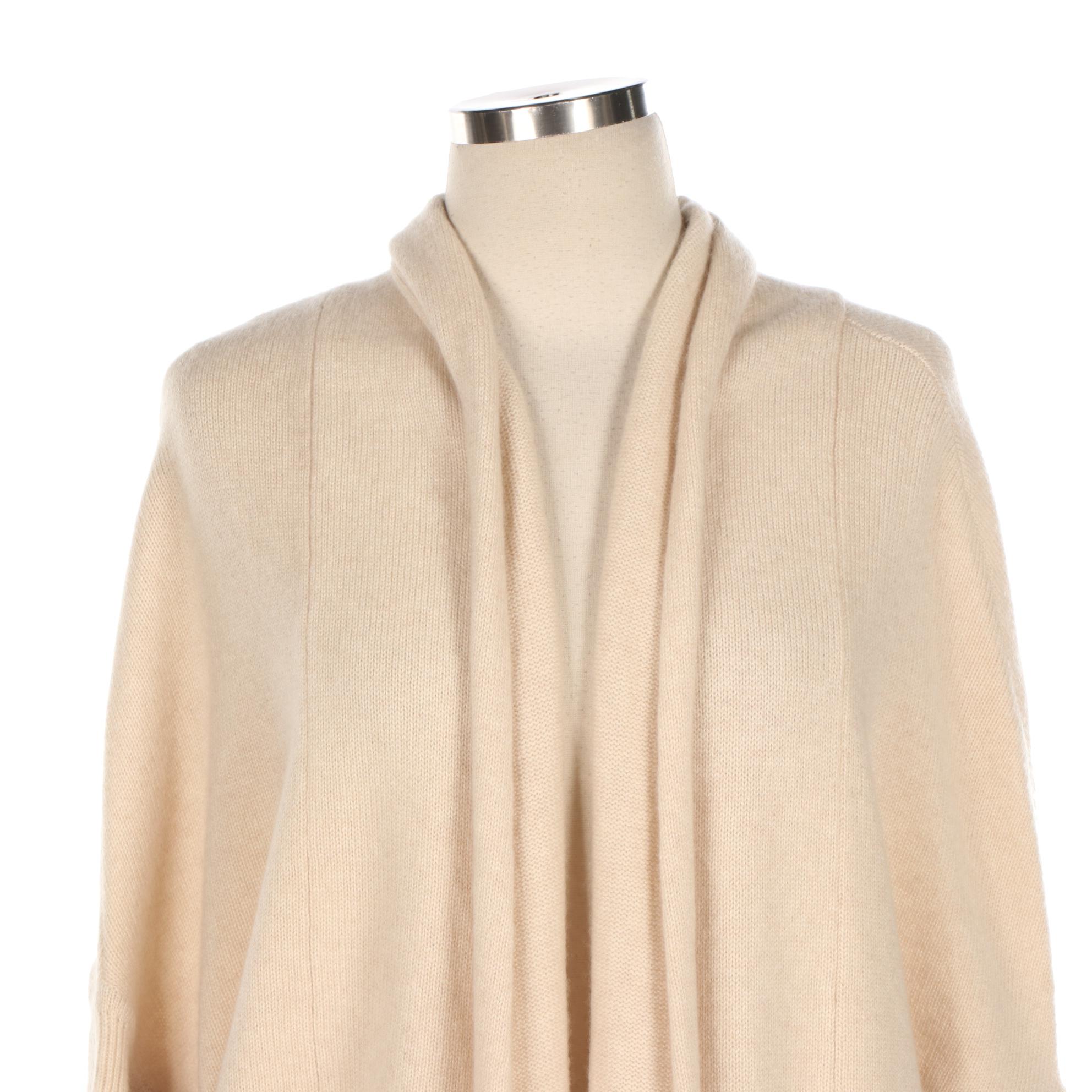 Bianchini Maglierie Cashmere Dolman Cardigan and Luisa Spagnoli Belted Cardigan