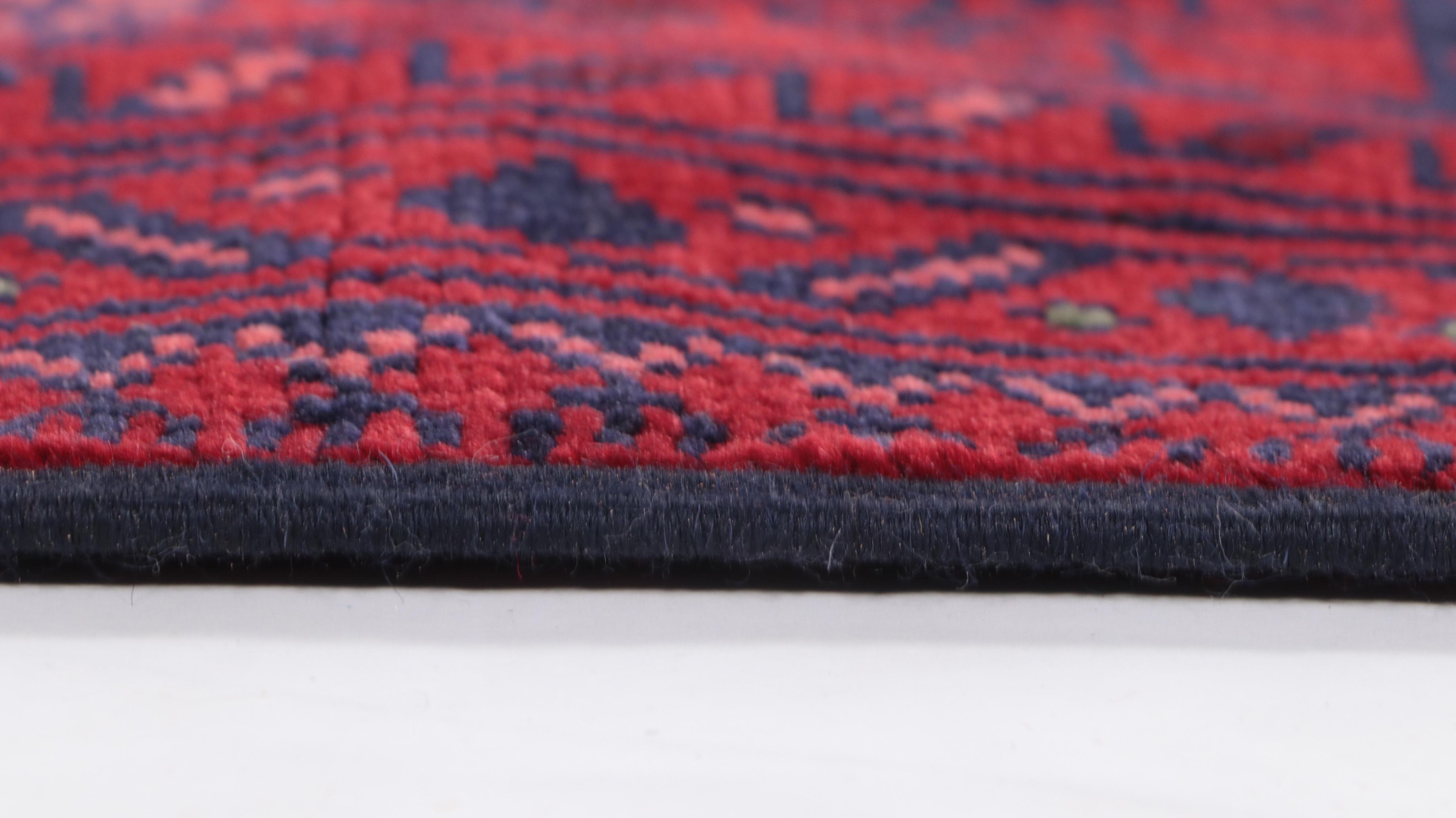 1'9 x 5'8 Hand-Knotted Afghan Kunduz Carpet Runner