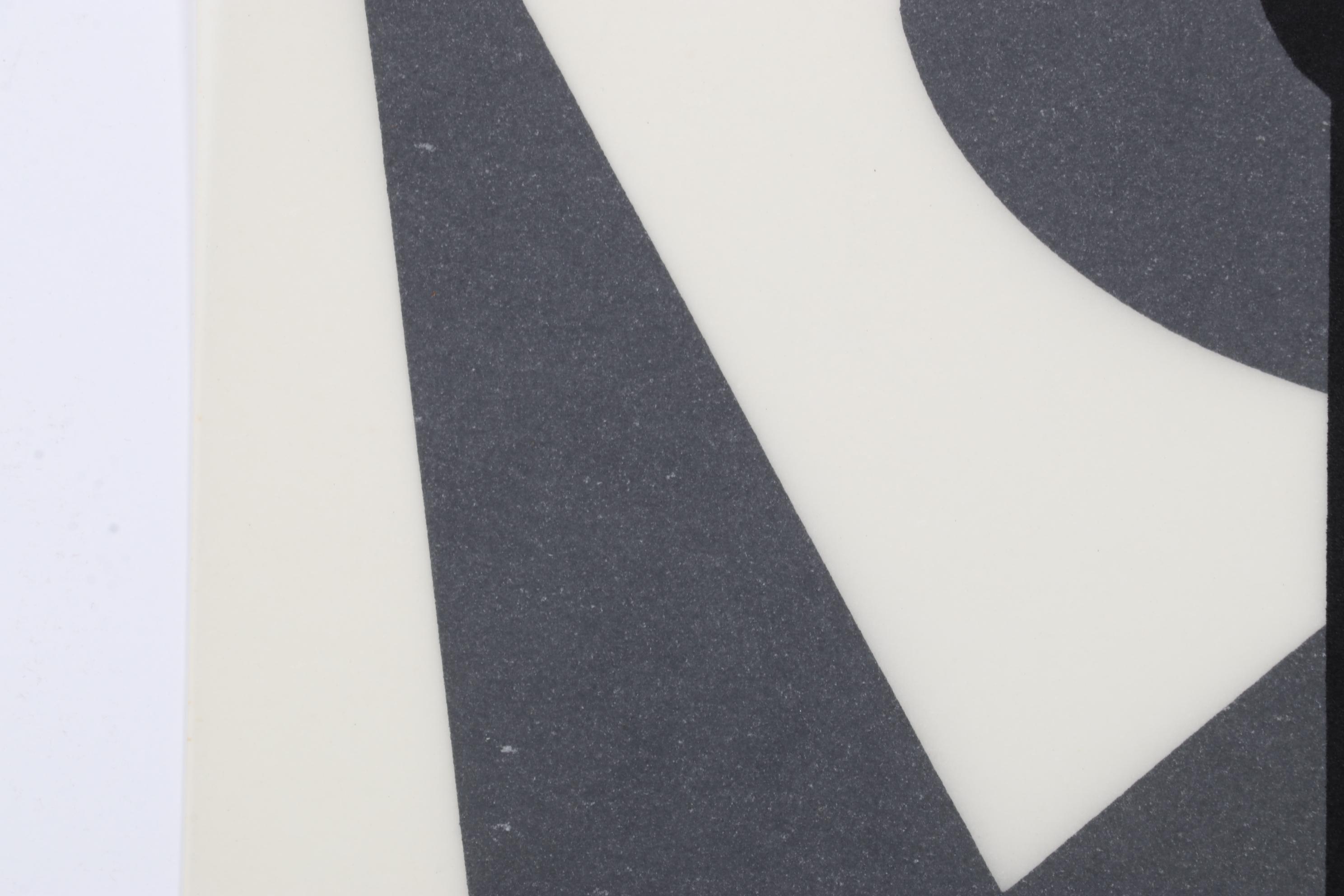 Modernist Double-Sided Lithograph After Victor Vasarely, 1965