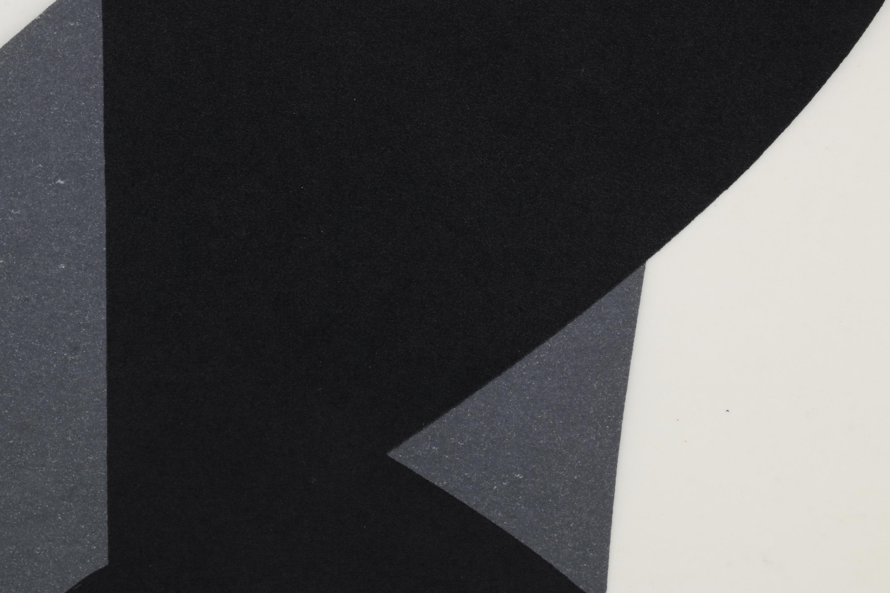 Modernist Double-Sided Lithograph After Victor Vasarely, 1965