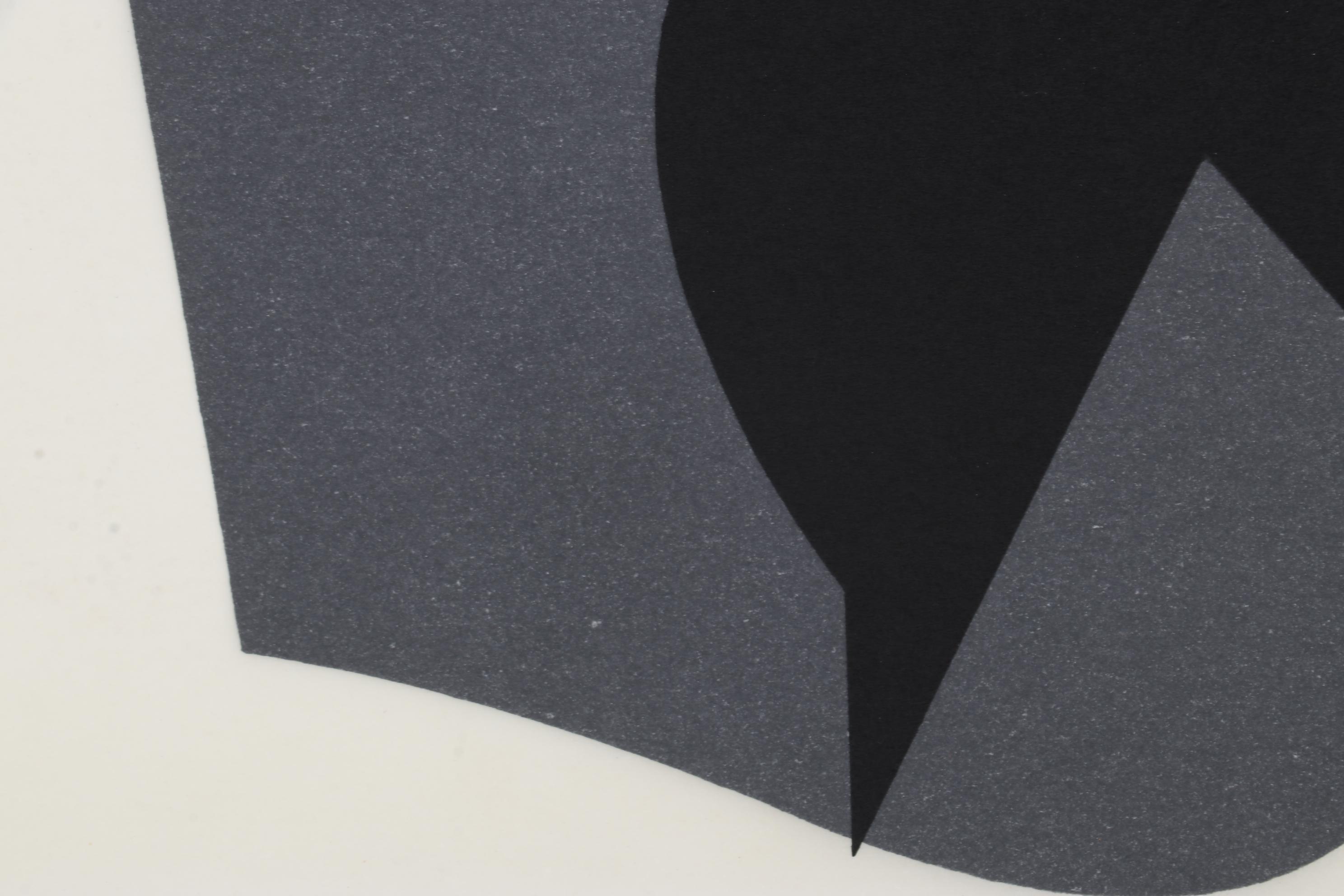 Modernist Double-Sided Lithograph After Victor Vasarely, 1965