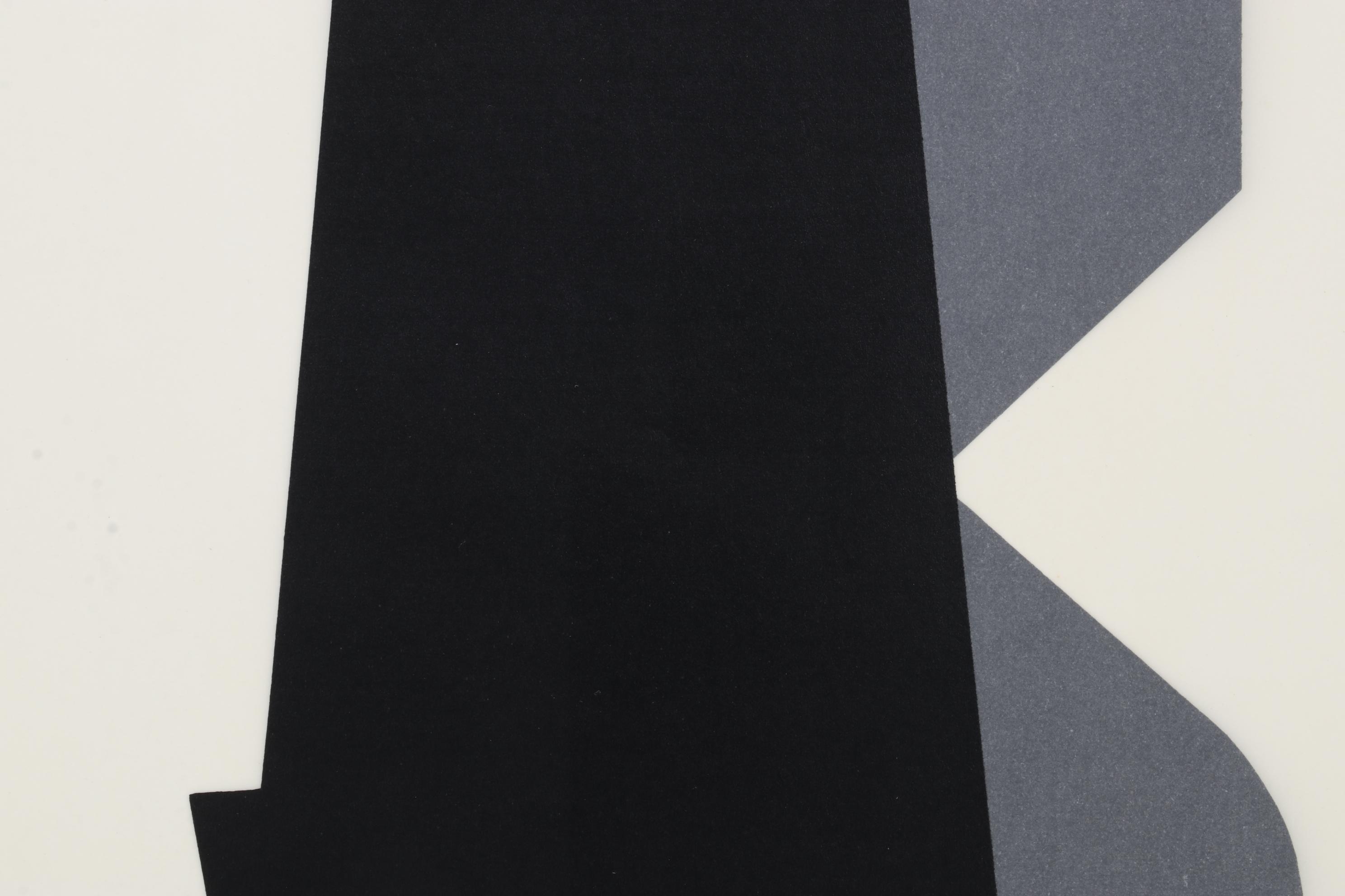 Modernist Double-Sided Lithograph After Victor Vasarely, 1965