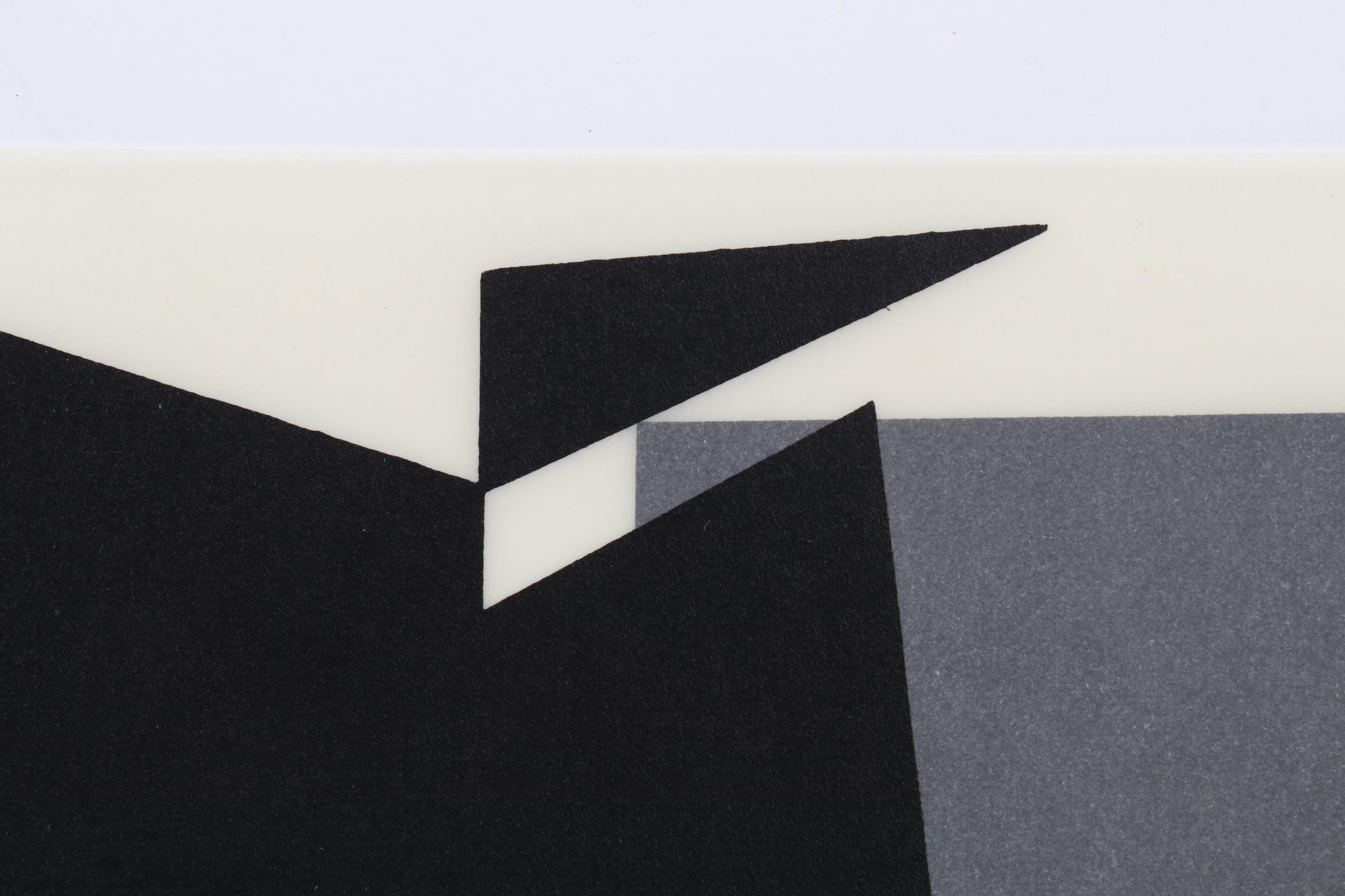 Modernist Double-Sided Lithograph After Victor Vasarely, 1965