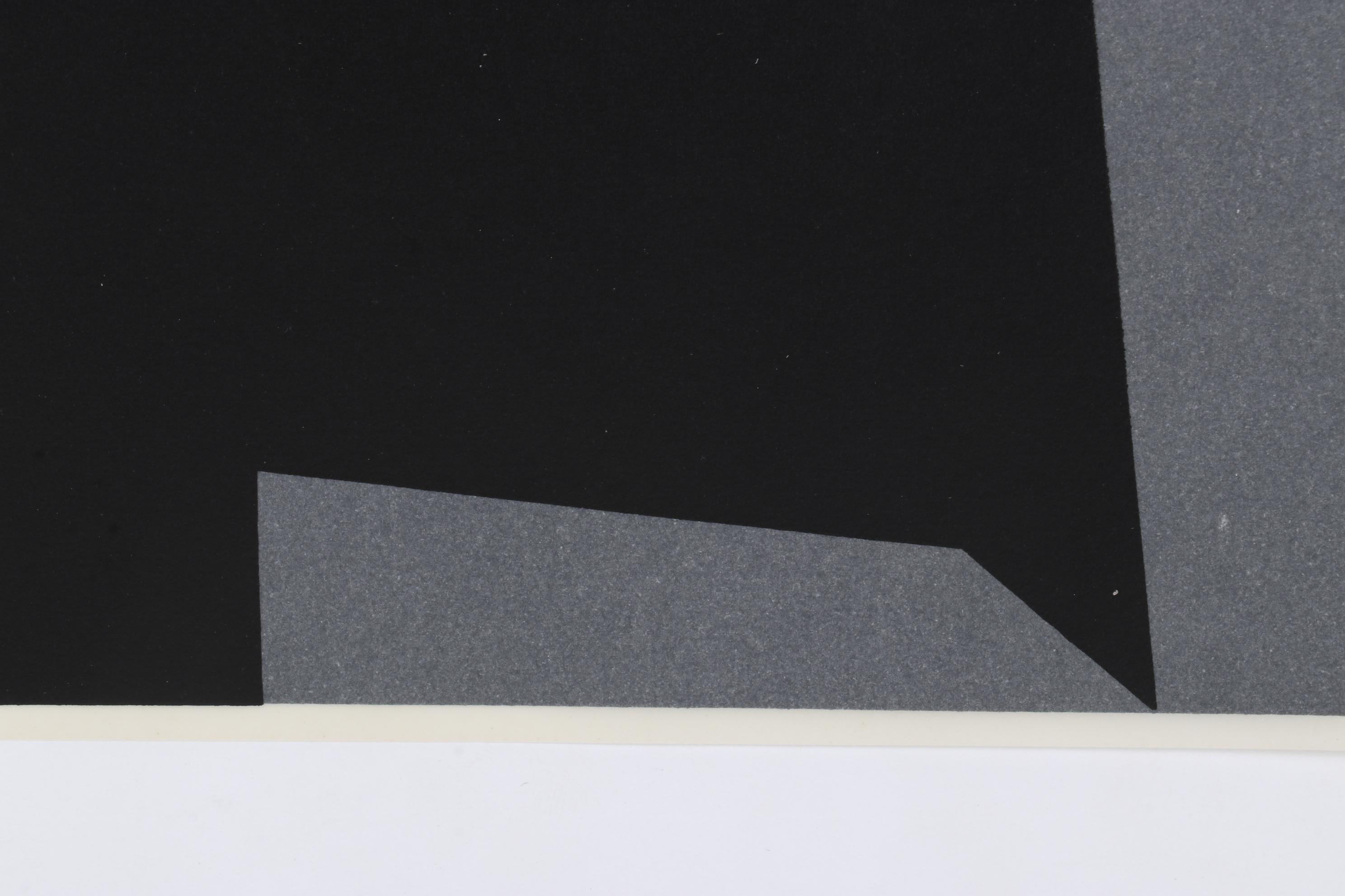 Modernist Double-Sided Lithograph After Victor Vasarely, 1965