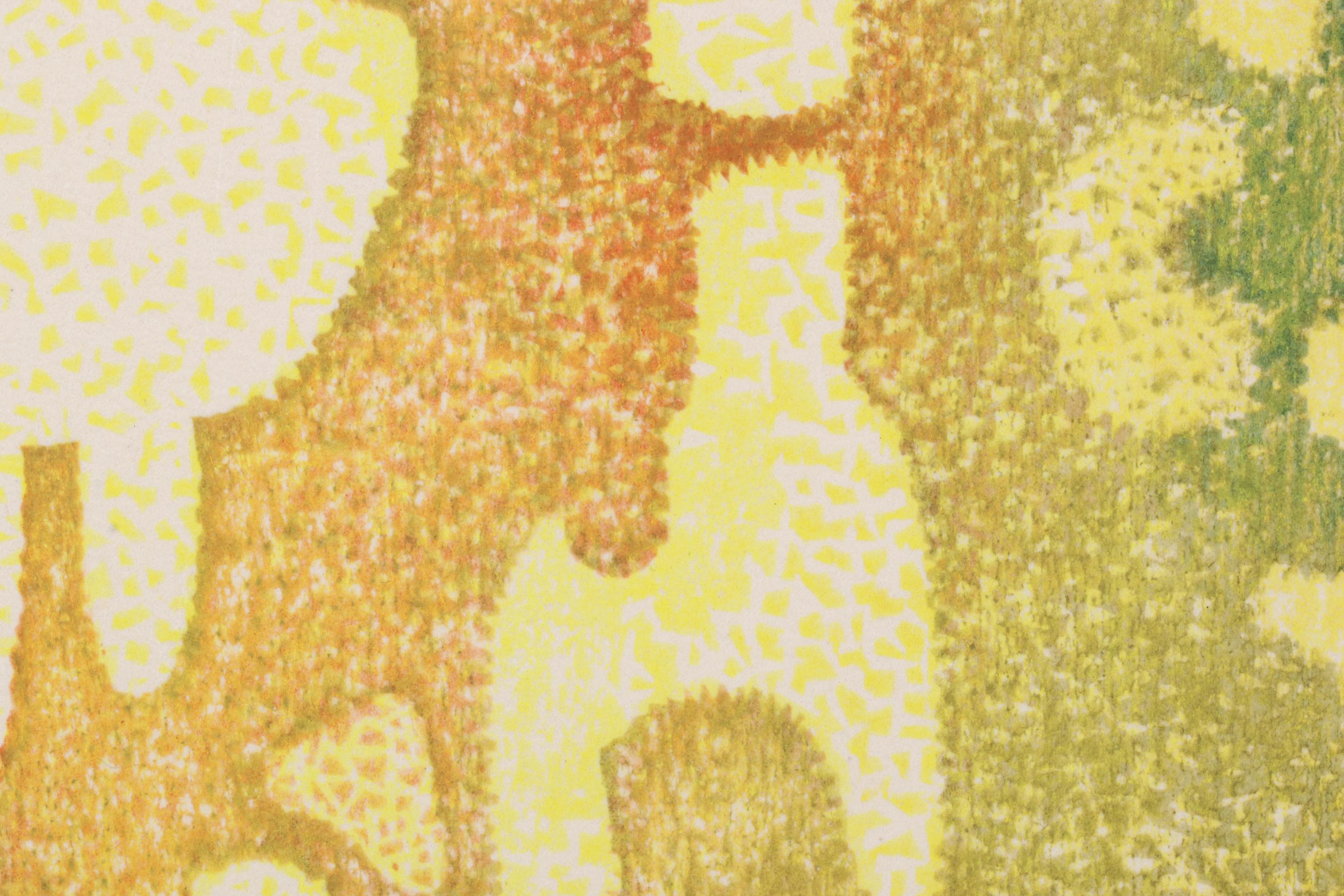 Yoshida Tōshi Modernist Woodblock "Fantasy," 1964