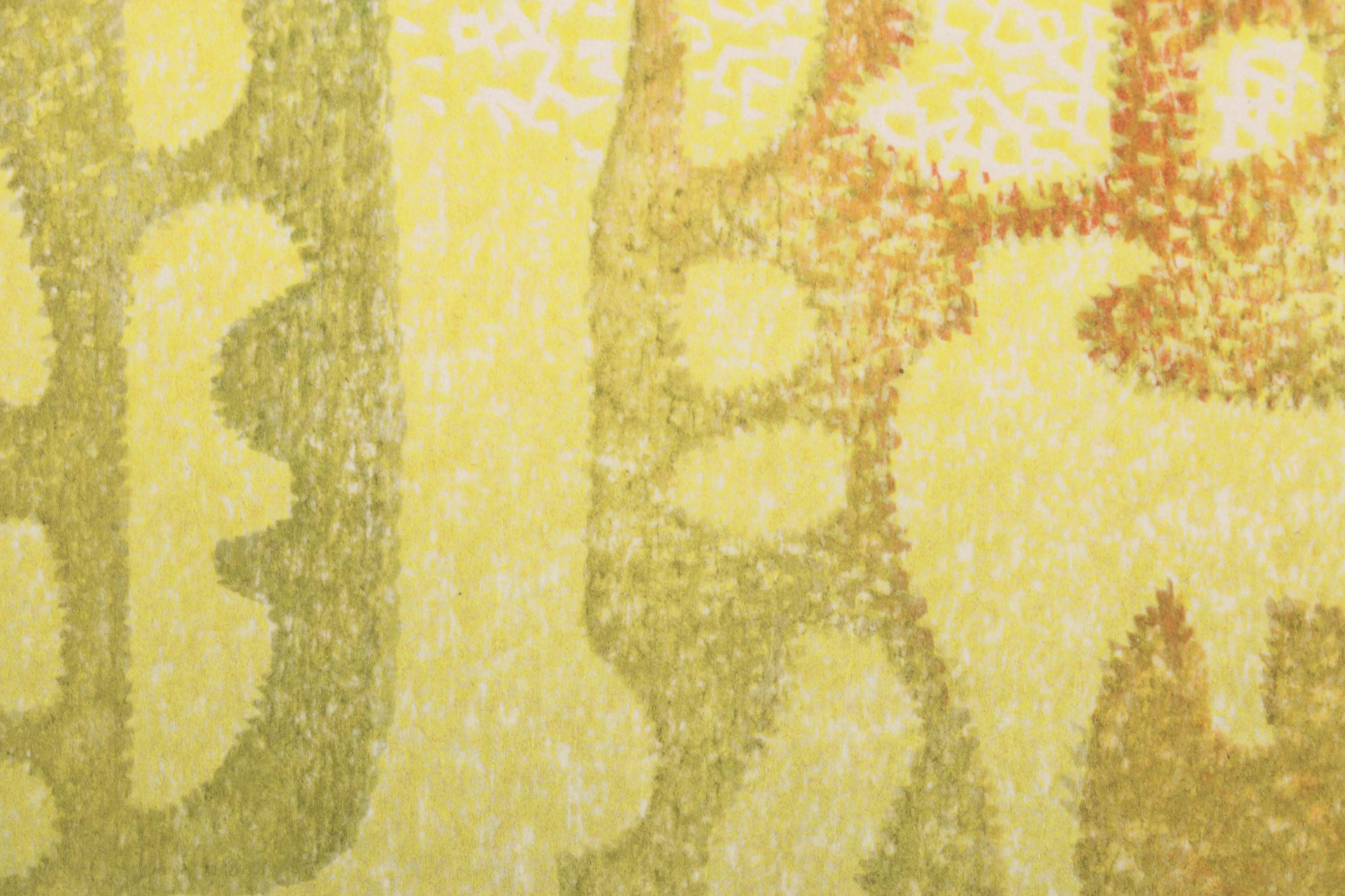 Yoshida Tōshi Modernist Woodblock "Fantasy," 1964