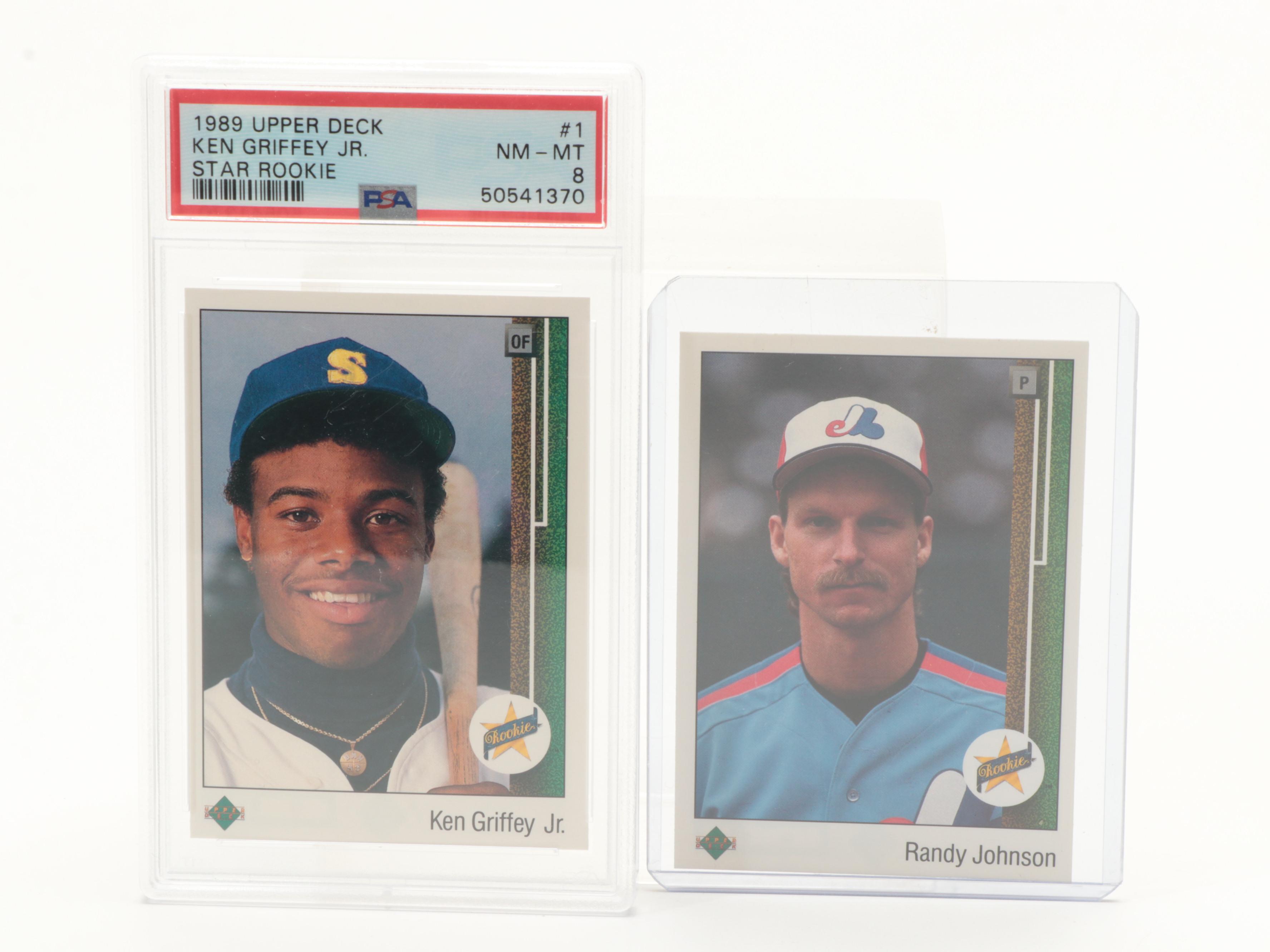 1989 Ken Griffey Jr Upper Deck Graded Rookie Card With Upper Deck Card Sets