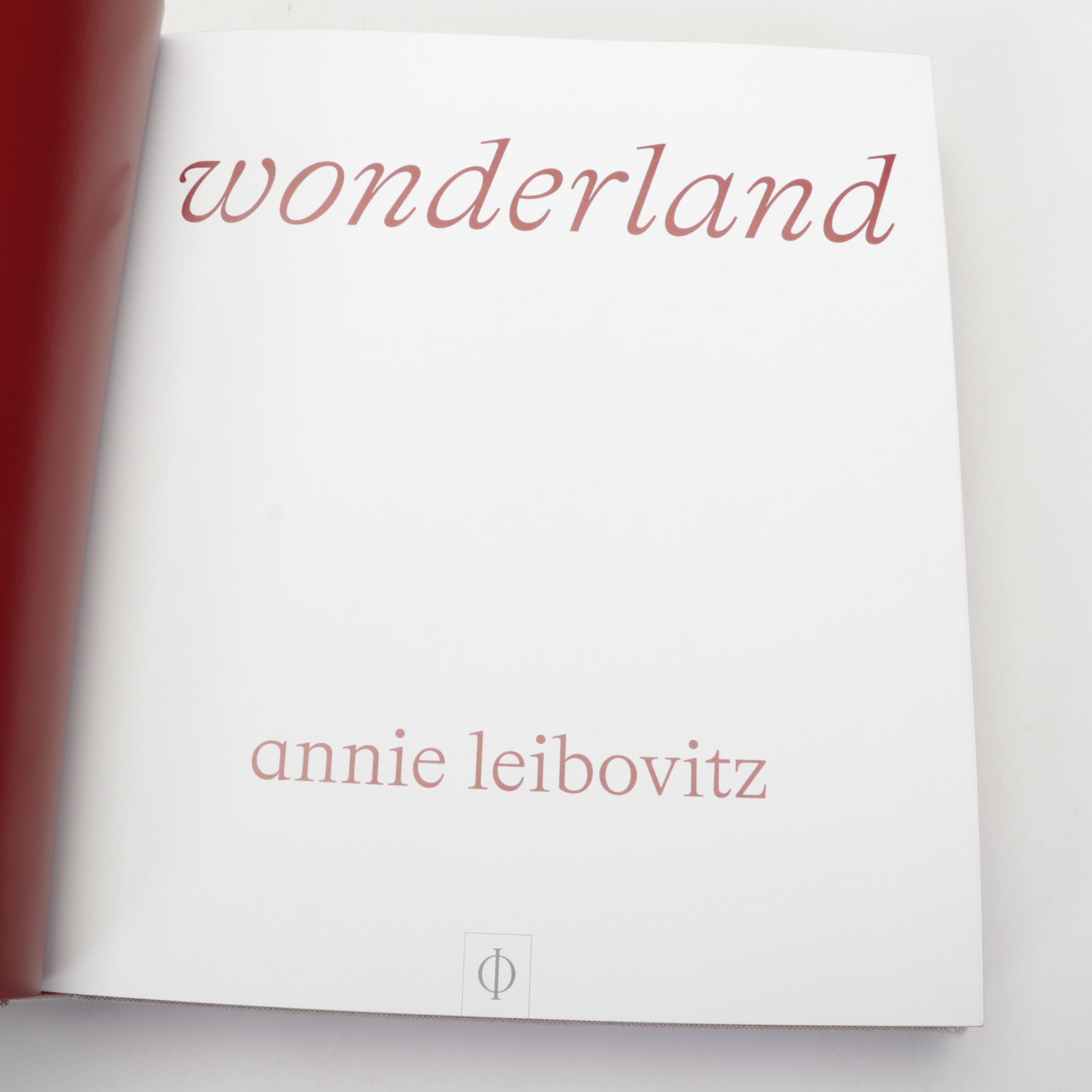 First Edition "Wonderland" by Annie Leibovitz and More Art and Fashion Books
