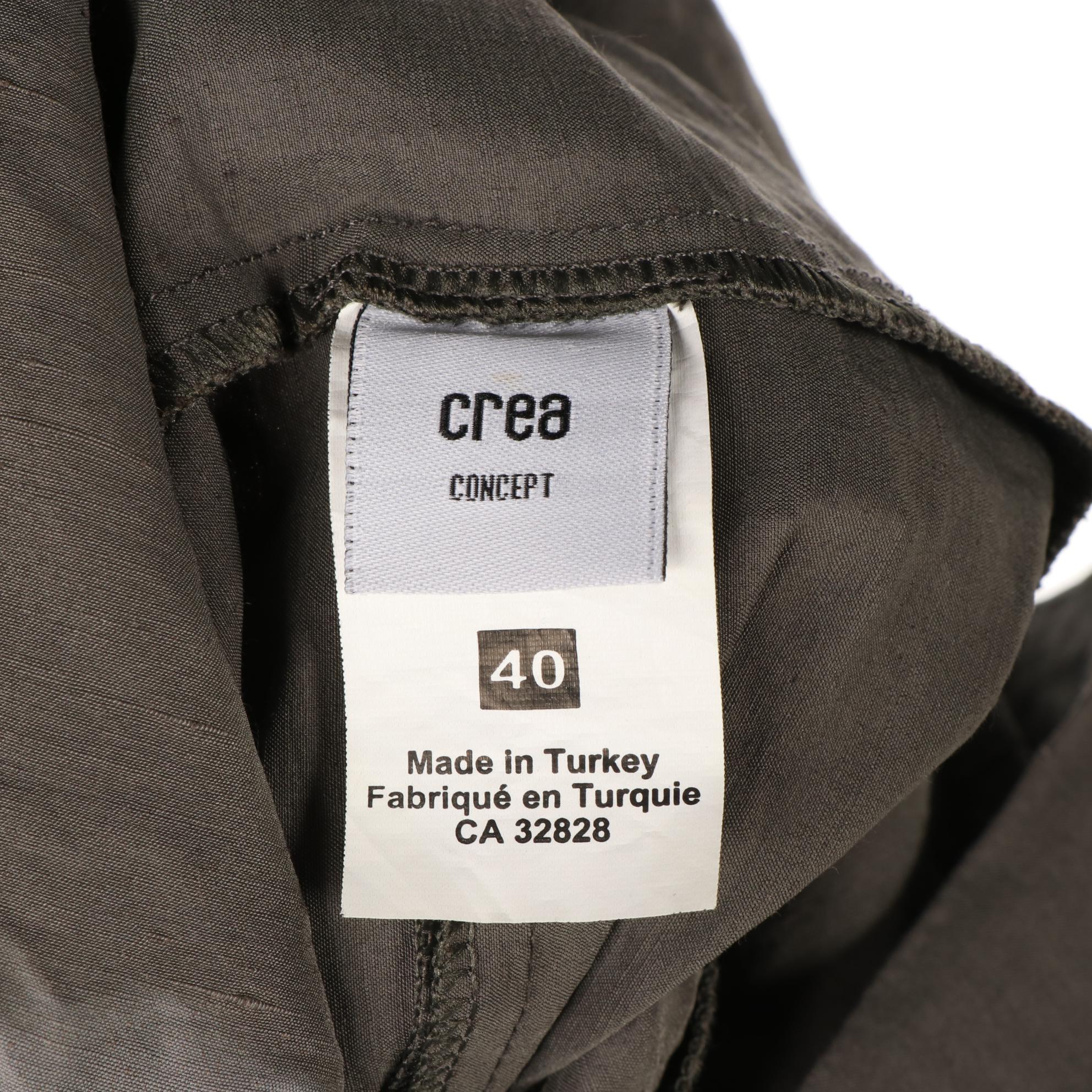 Crea Concept Linen Blend Strapless Dress