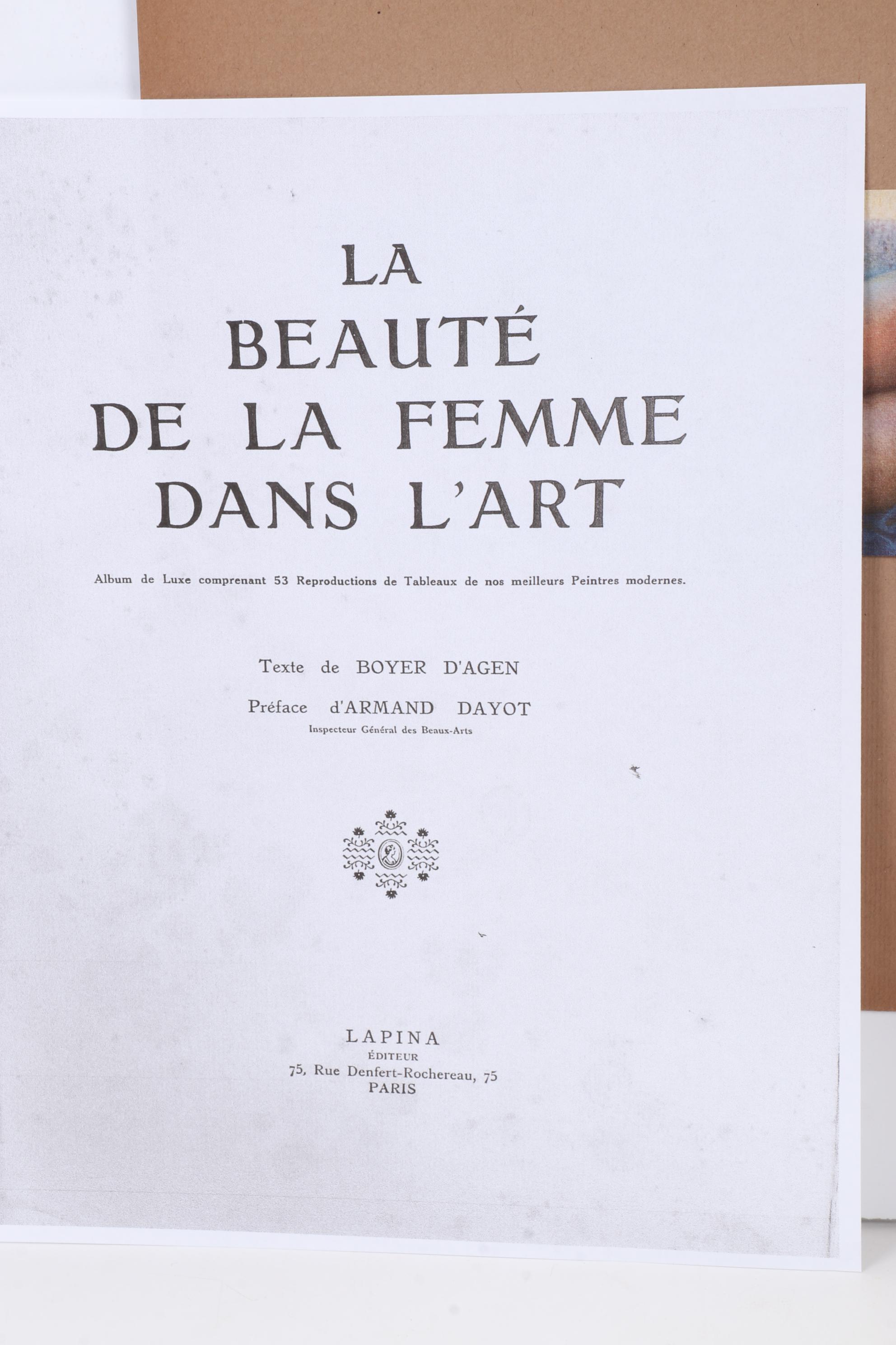 Offset Lithograph After Charles Moulin From "La Beauté de la Femme Dans l'Art"