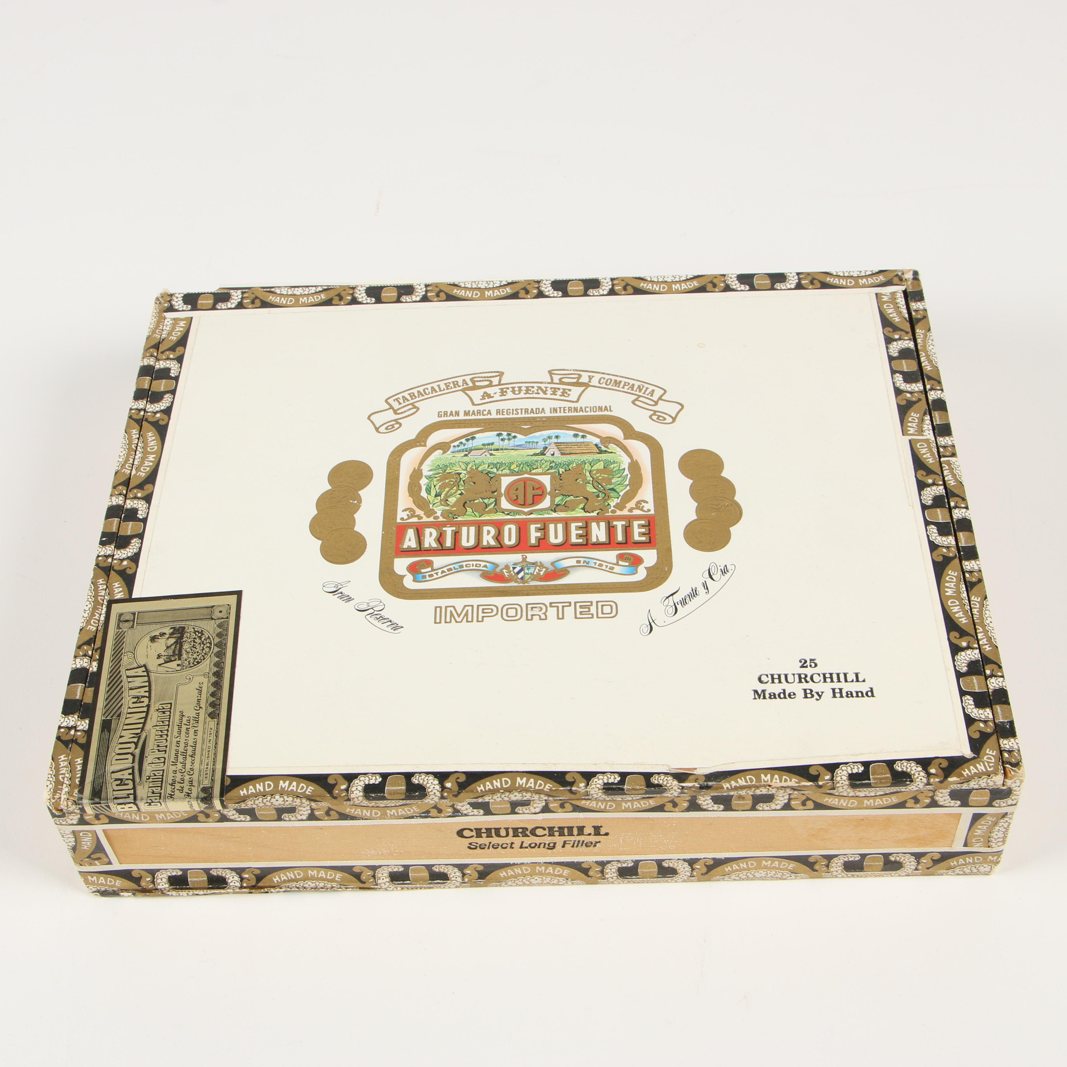 Signed Oscar Robertson Photograph, Tabletop Cigar Humidor and Cigar Cases