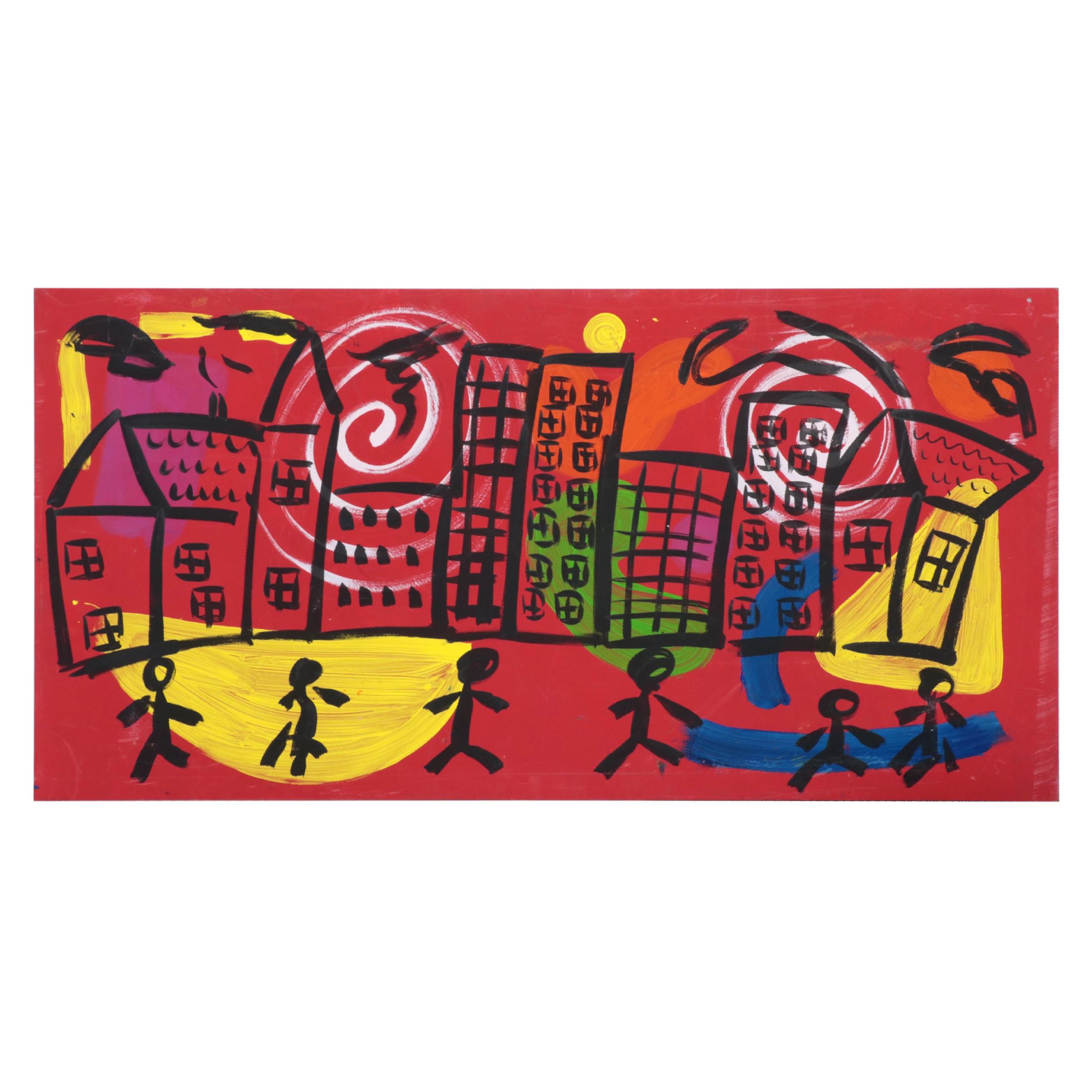 Peter Keil Large-Scale Abstract Acrylic Painting