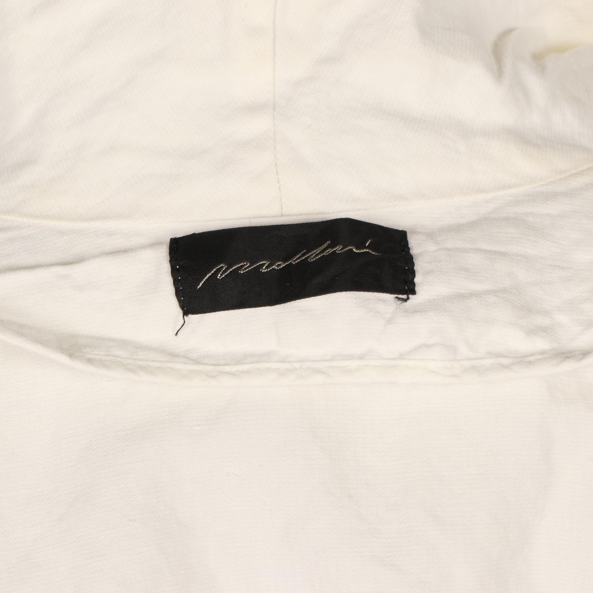 Cropped Jacket/Top with Push-Up Sleeves in Cotton