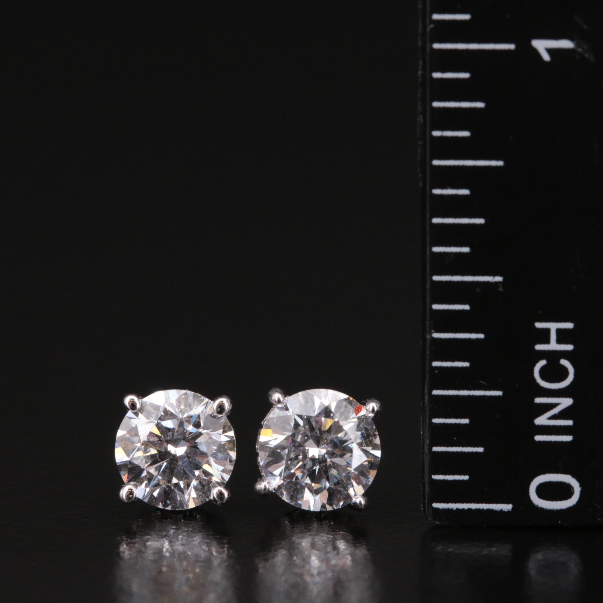 14K 2.52 CTW Lab Grown Diamond Earrings