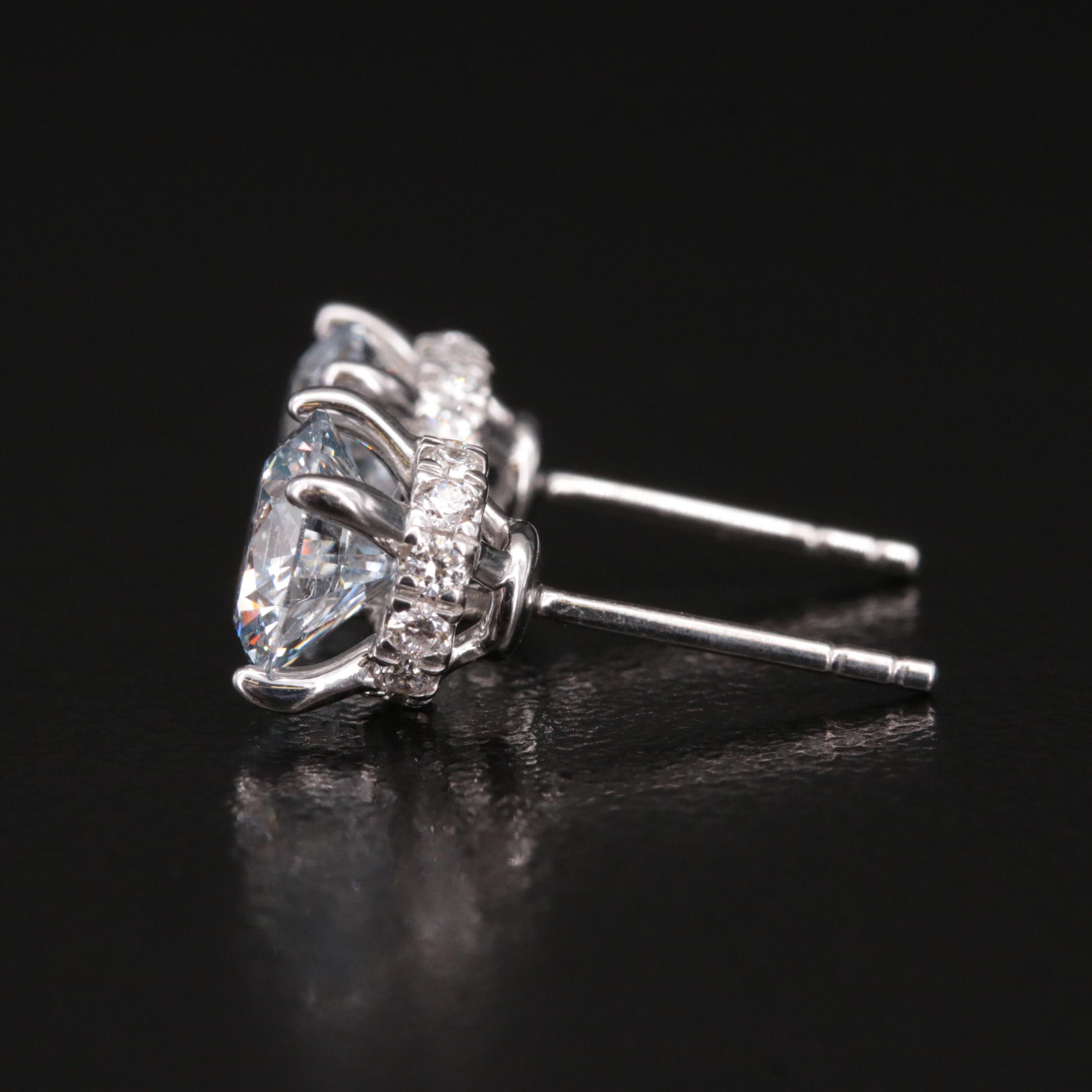 14K 2.52 CTW Lab Grown Diamond Earrings