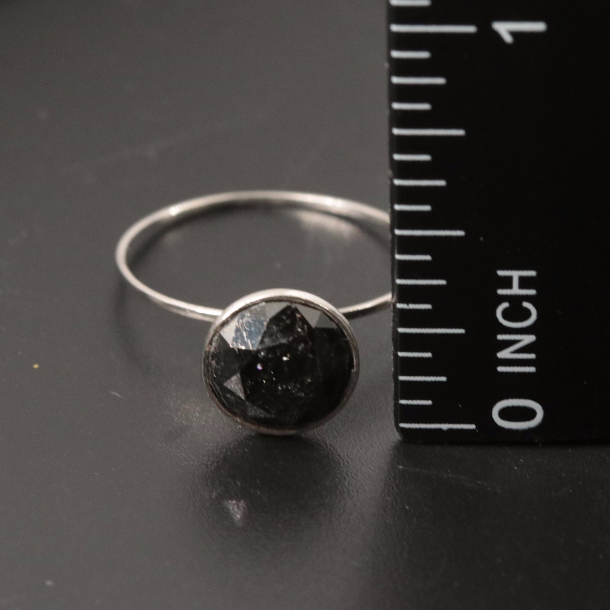 10K Black Diamond Ring