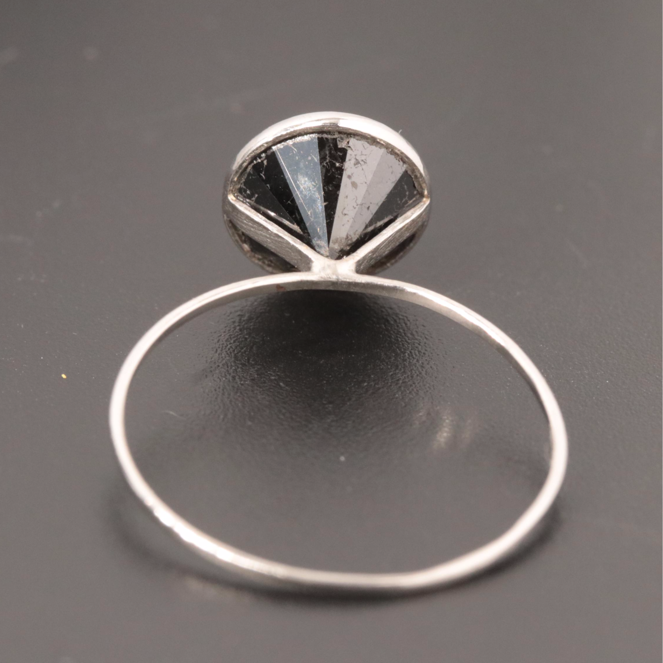 10K Black Diamond Ring