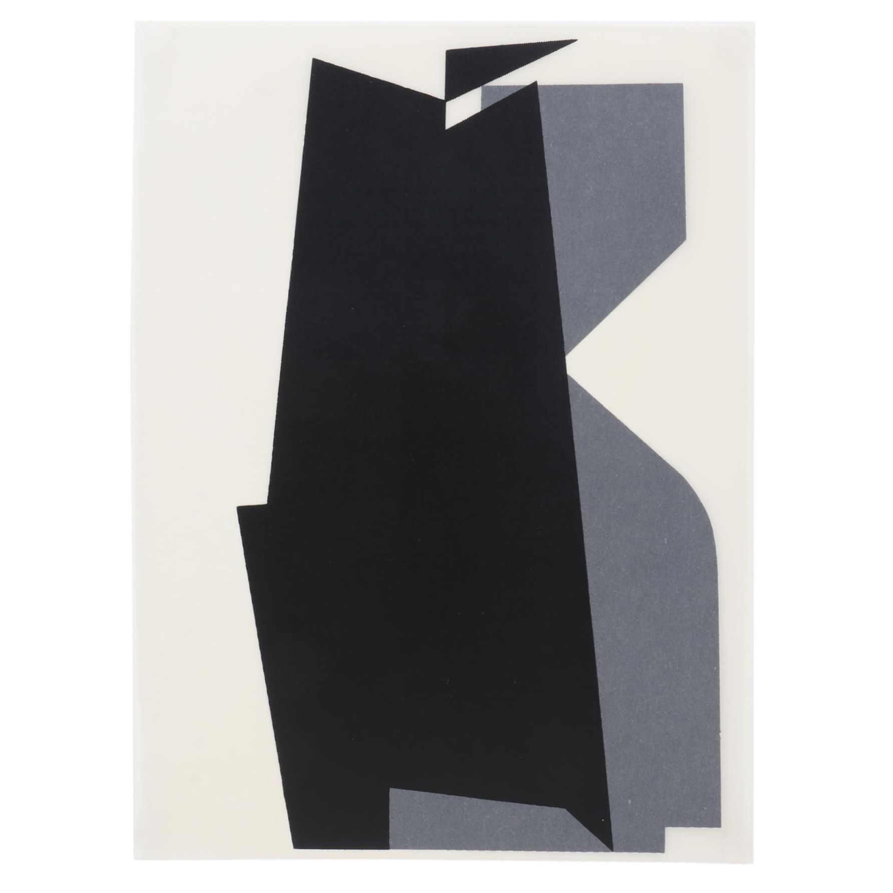 Modernist Double-Sided Lithograph After Victor Vasarely, 1965