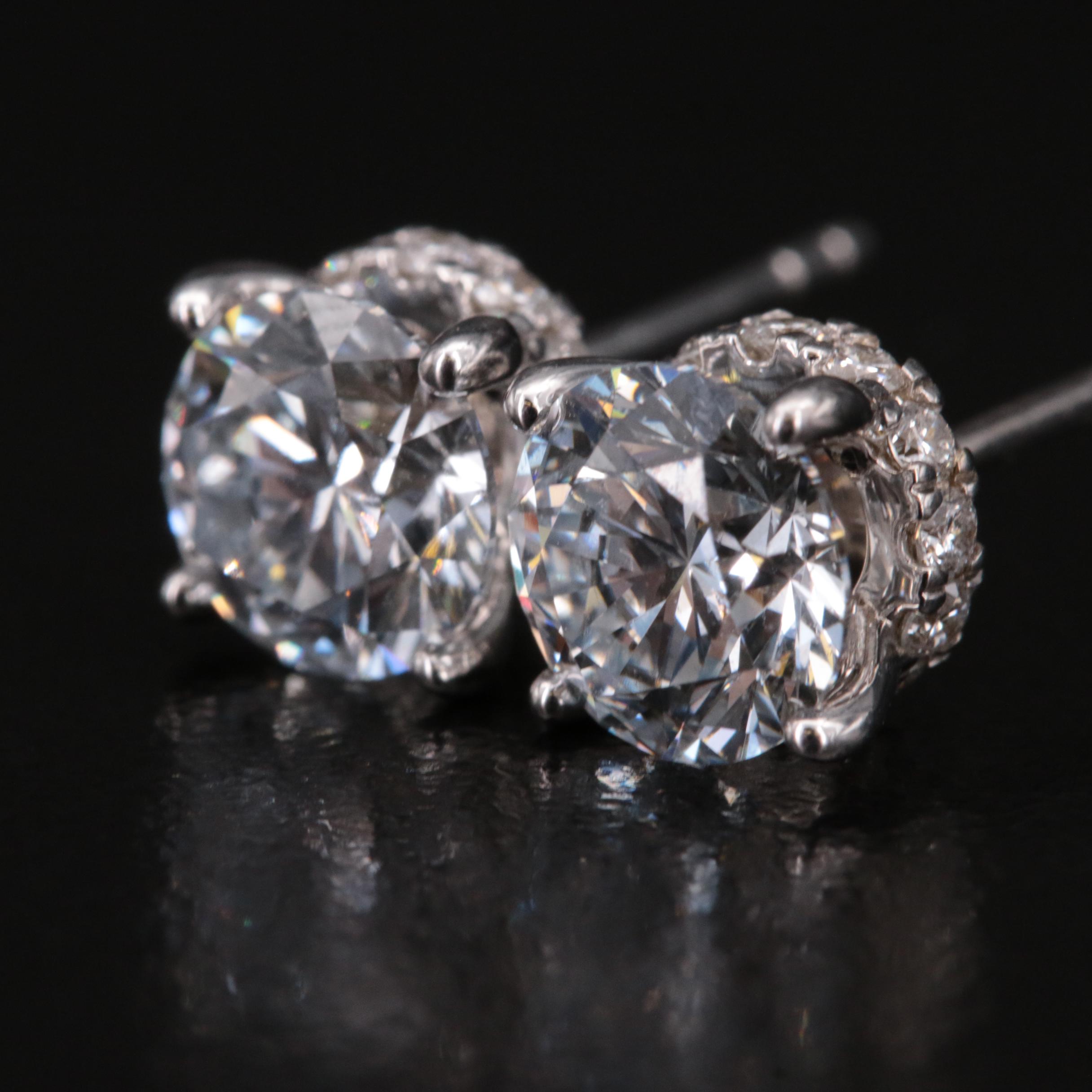 14K 2.38 CTW Lab Grown Diamond Earrings