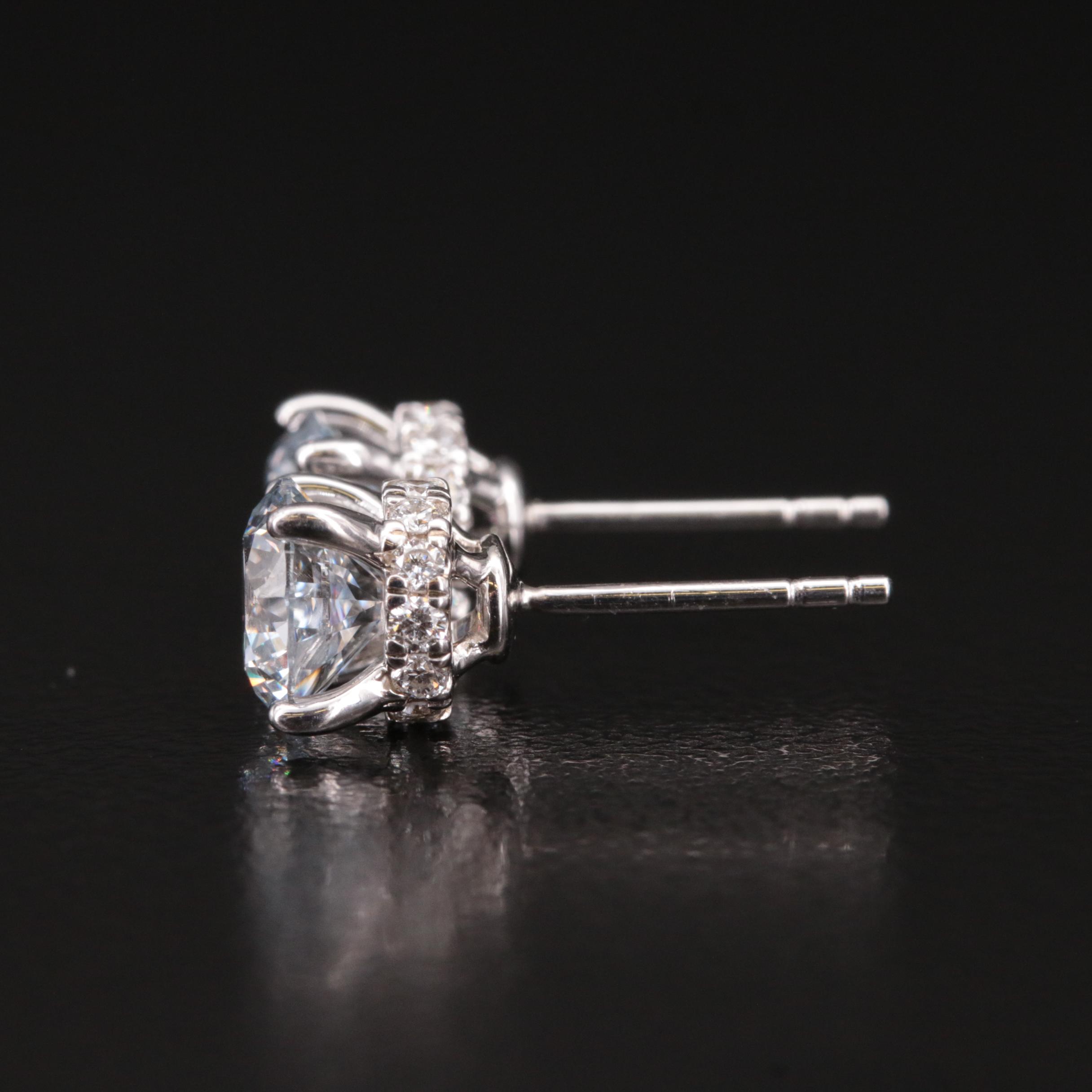 14K 2.38 CTW Lab Grown Diamond Earrings
