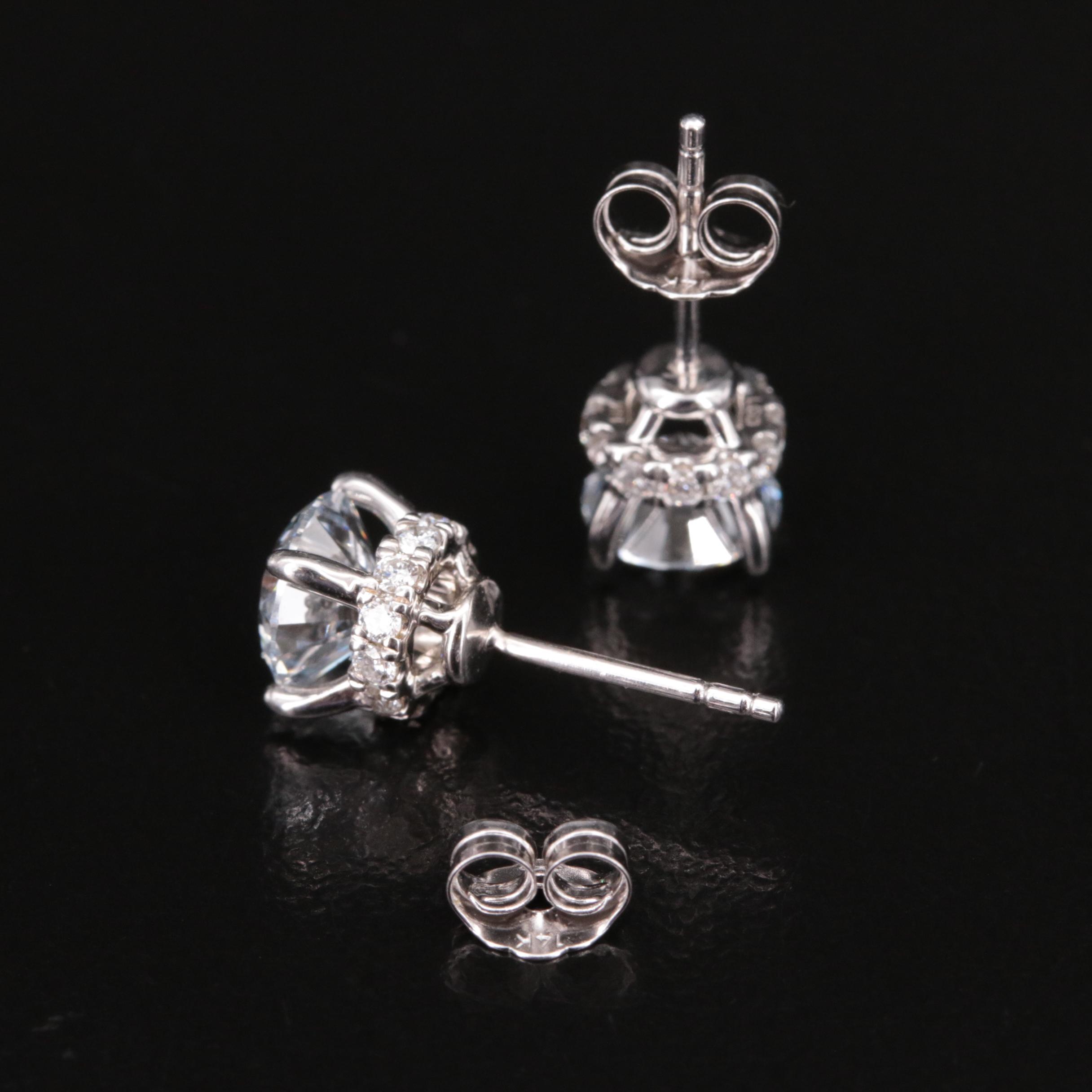 14K 2.38 CTW Lab Grown Diamond Earrings