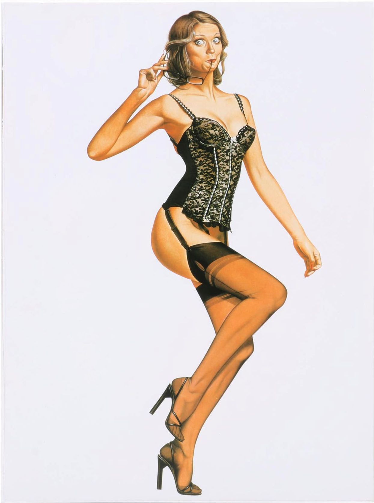 Sorayama Hajime Cheesecake Portrait Offset Lithograph From "Pin-Up," 2000