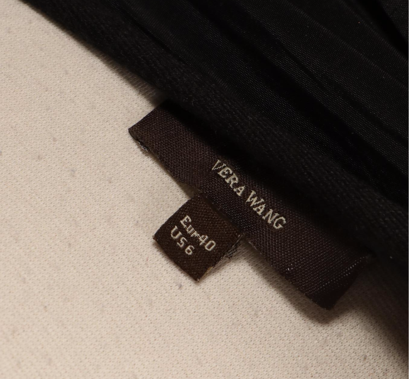 Vera Wang Pleated Skirt in Silk Taffeta Eyelet with Side Tie