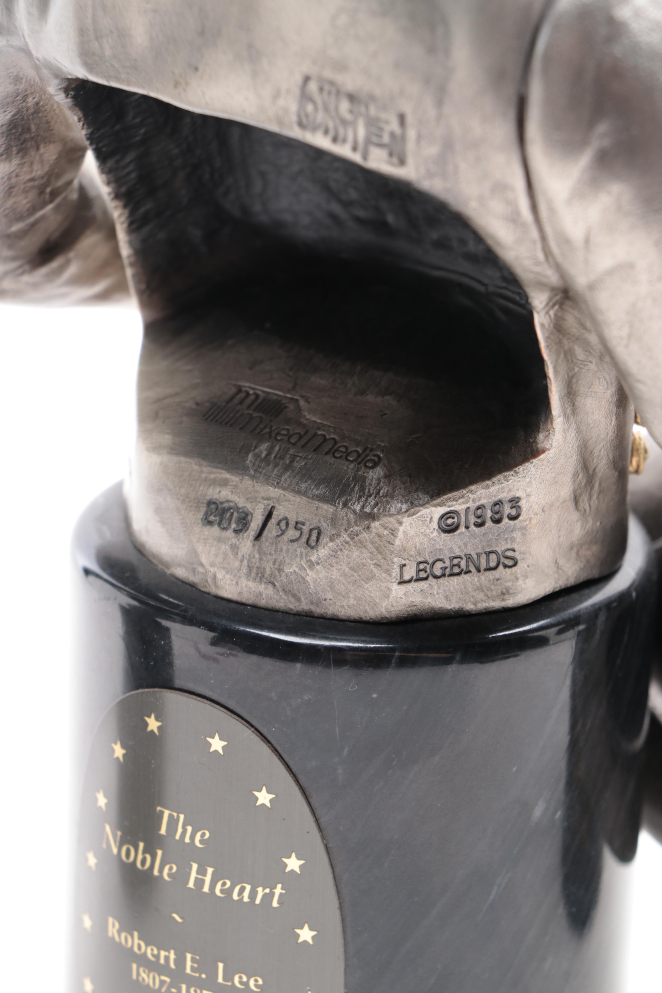 Legend's Three Confederate Cold-Painted Mixed Media Figures