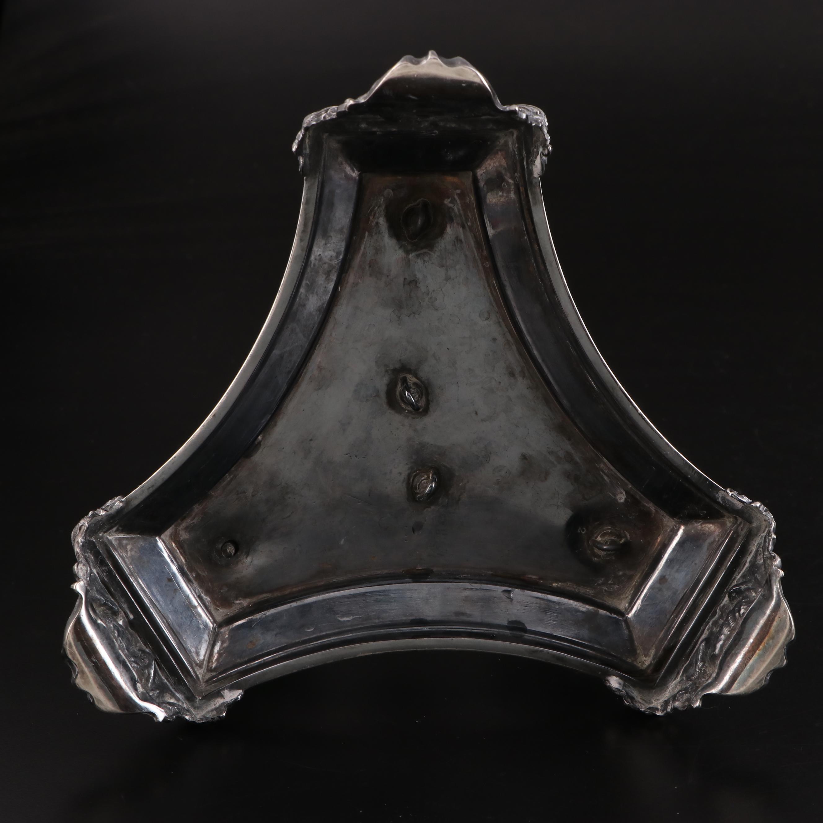 Pair of English Aesthetic Movement Sterling Silver and Cut Glass Vases, 1884