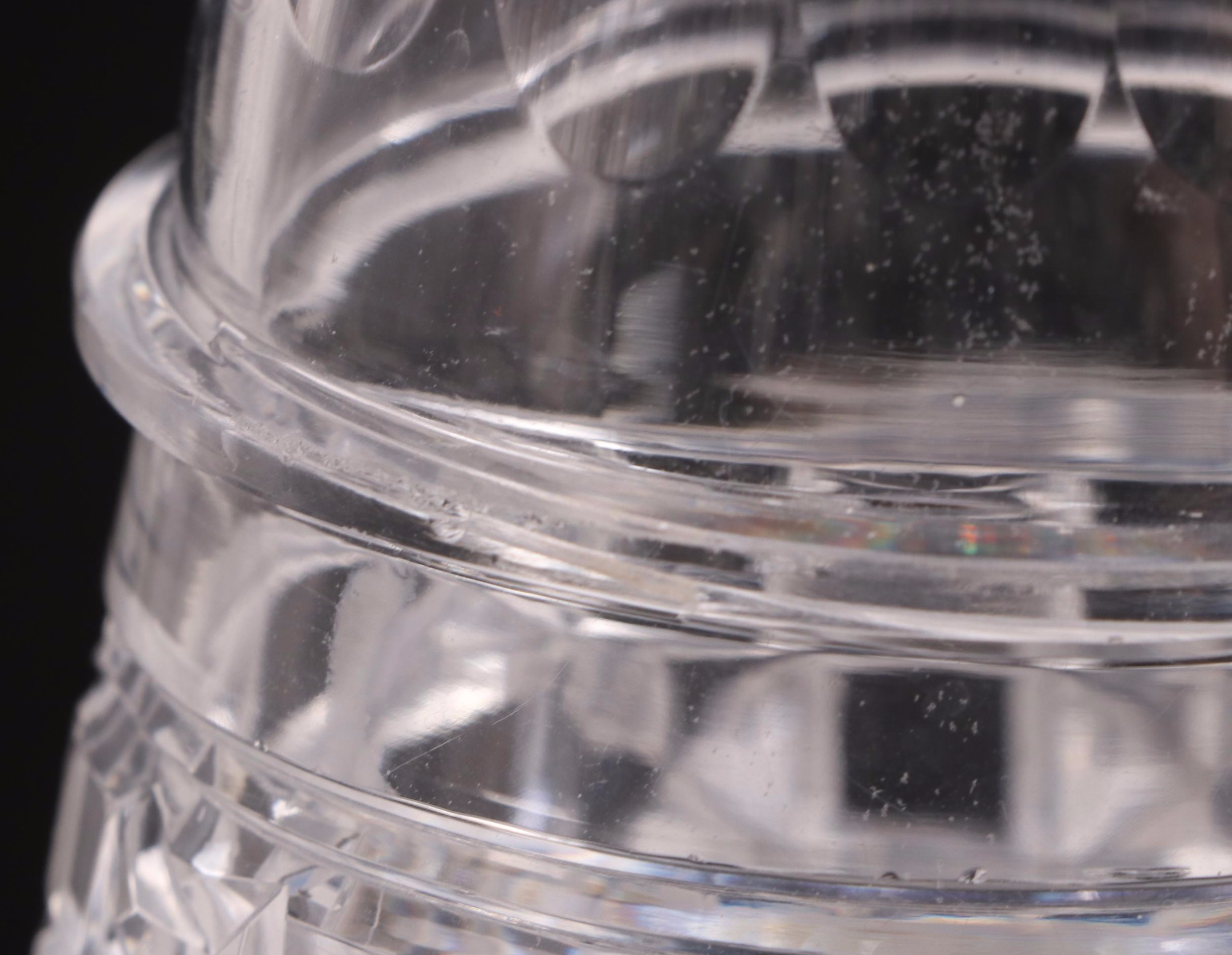 Pair of English Aesthetic Movement Sterling Silver and Cut Glass Vases, 1884