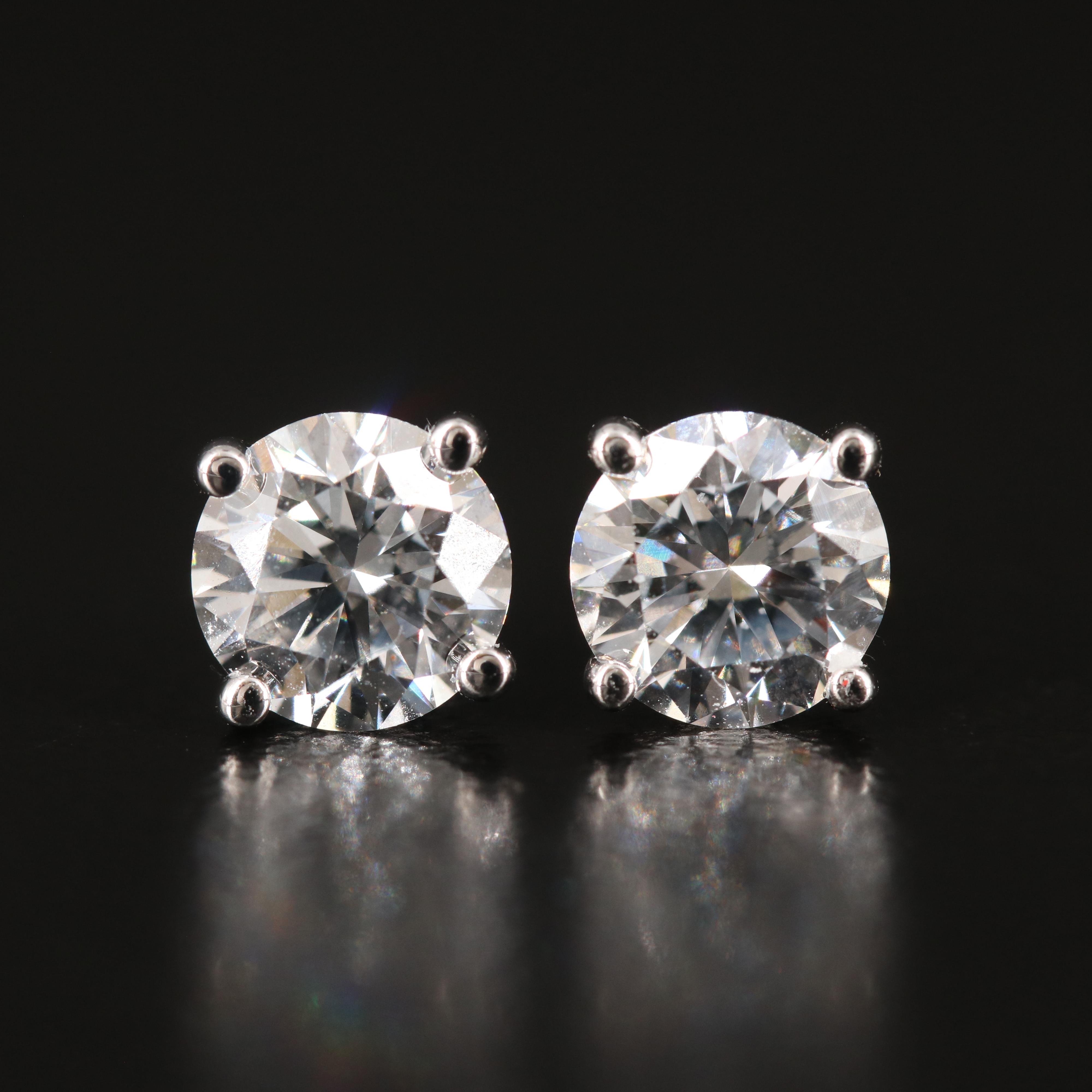 14K 1.80 CTW Lab Grown Diamond Stud Earrings
