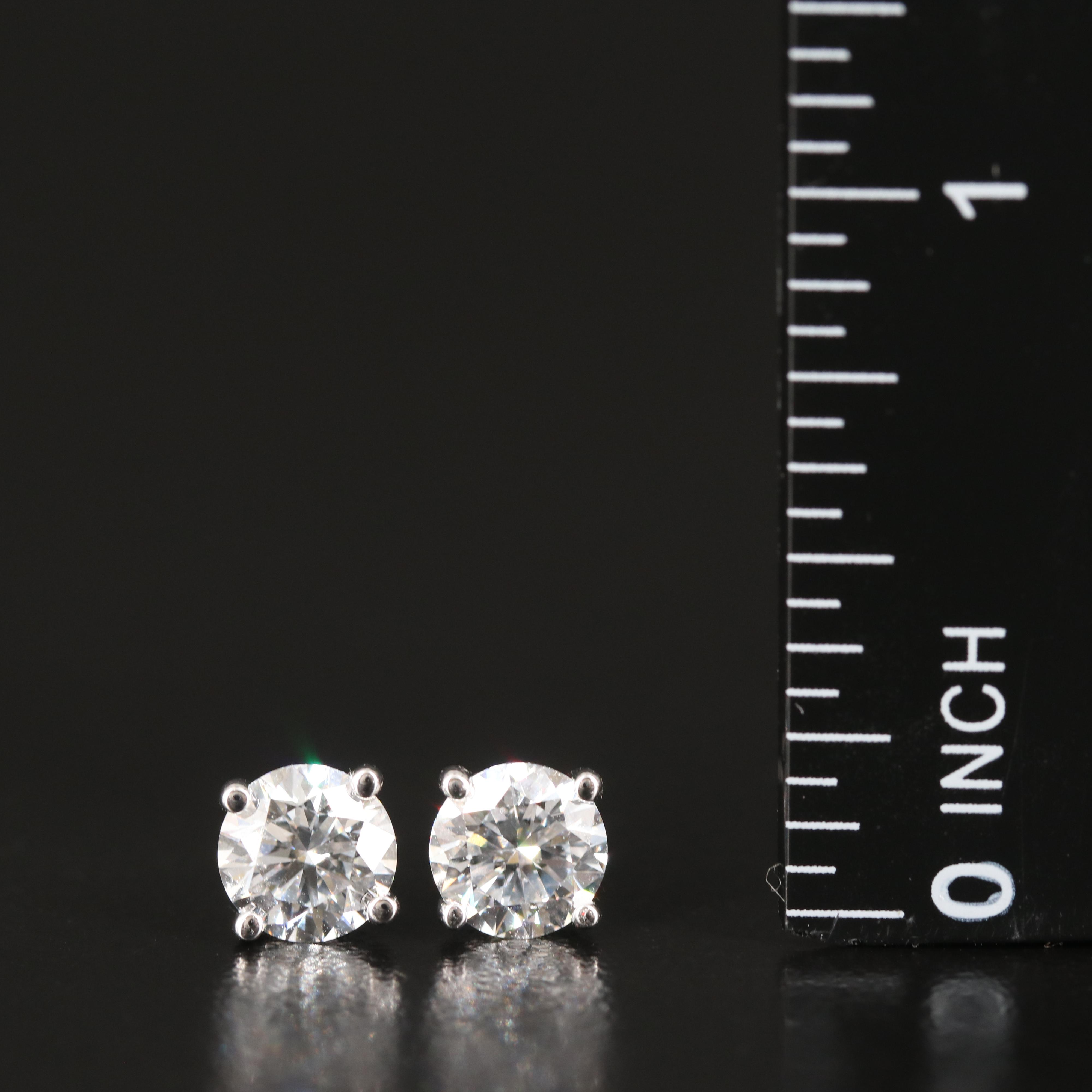 14K 1.80 CTW Lab Grown Diamond Stud Earrings