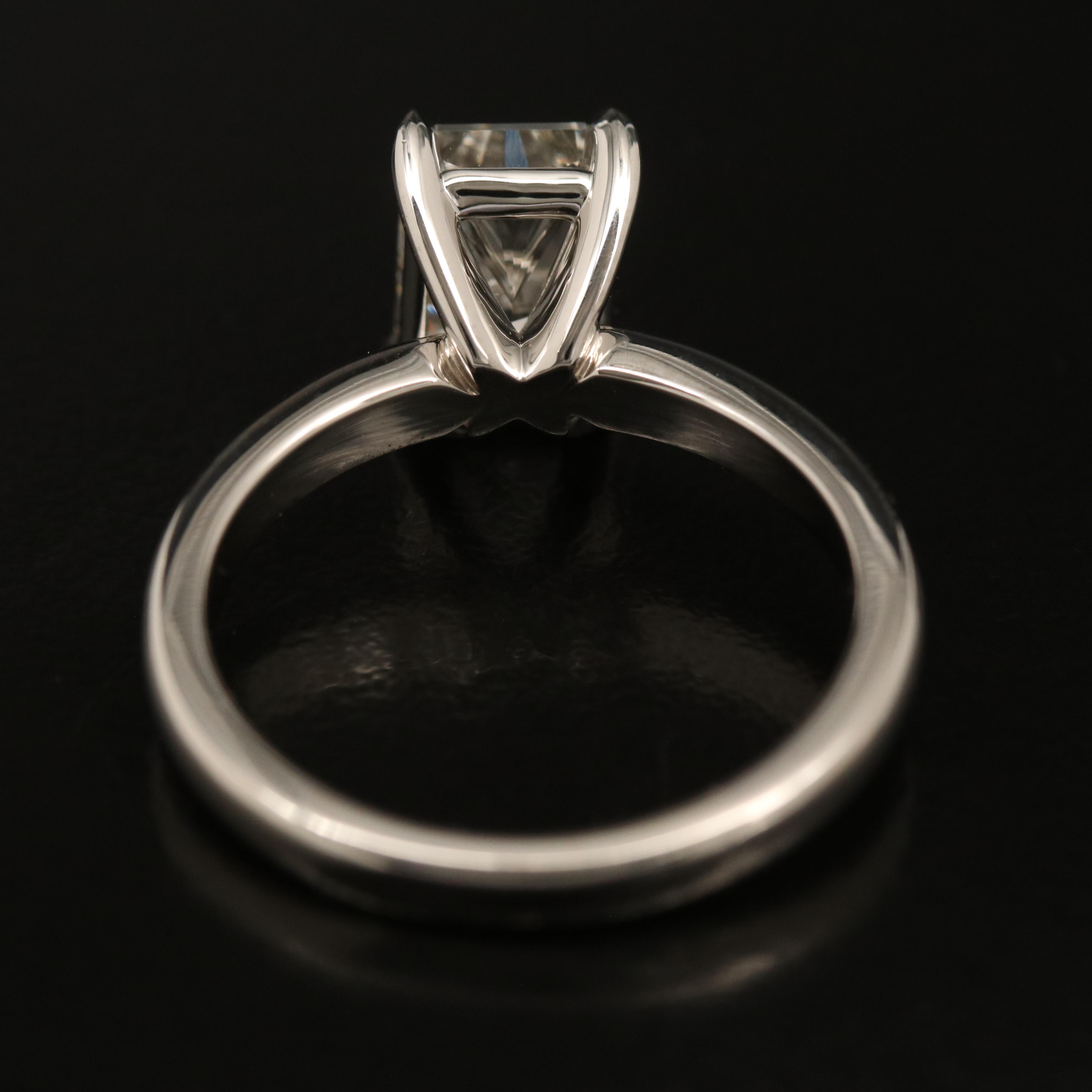 Platinum  1.97 CT Lab Grown Diamond Solitaire Ring