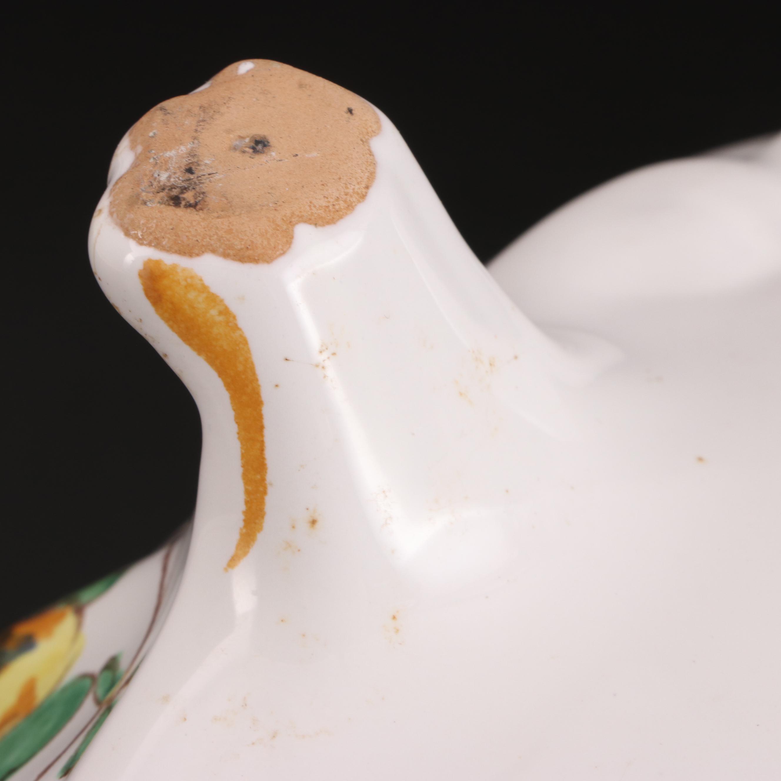 Cantagalli Majolica Lidded Soup Tureen with Ladle, Mid to Late 20th Century